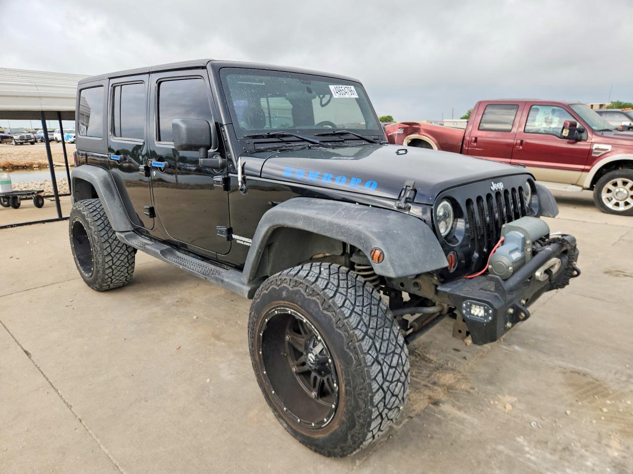 2012 Jeep Wrangler Unlimited Rubicon Black vin: 1C4BJWFG7CL118238