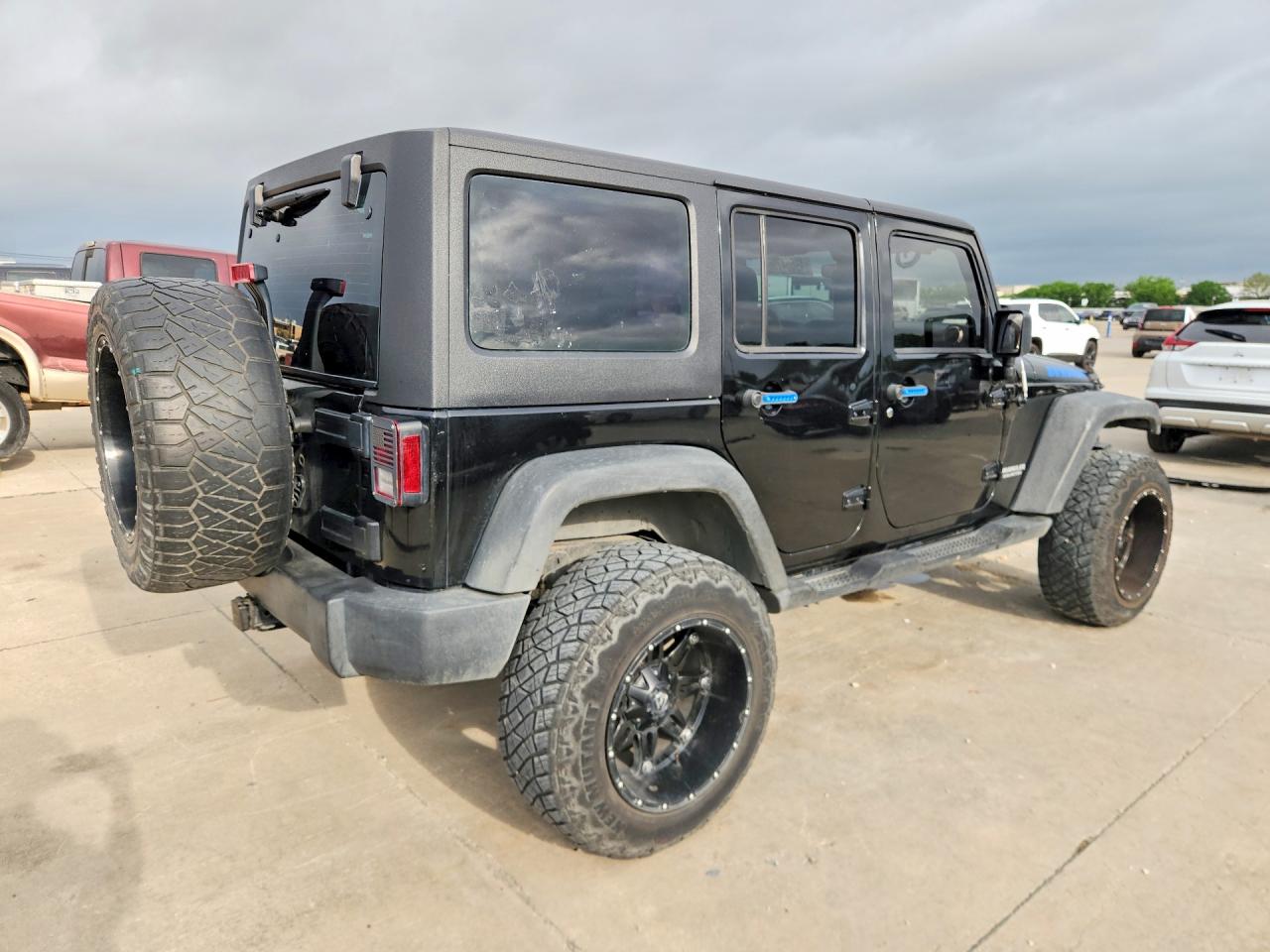 2012 Jeep Wrangler Unlimited Rubicon Black vin: 1C4BJWFG7CL118238