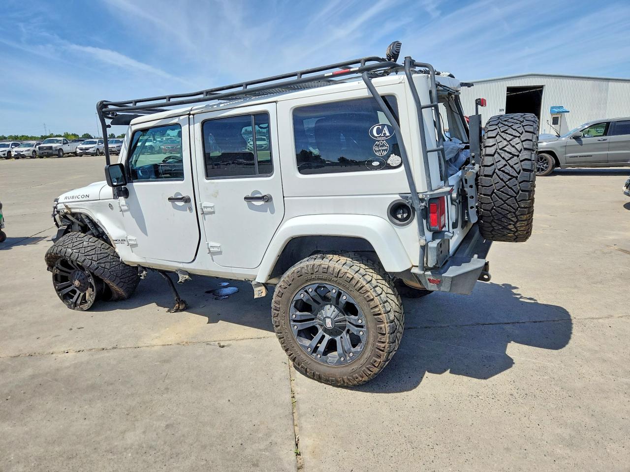 2014 Jeep Wrangler Unlimited Rubicon Белый vin: 1C4BJWFG7EL113933