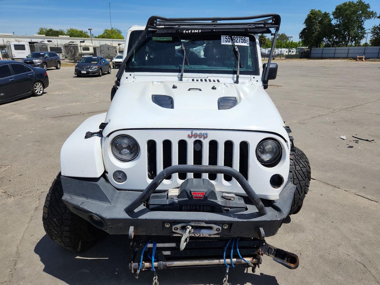 2014 Jeep Wrangler Unlimited Rubicon Белый vin: 1C4BJWFG7EL113933