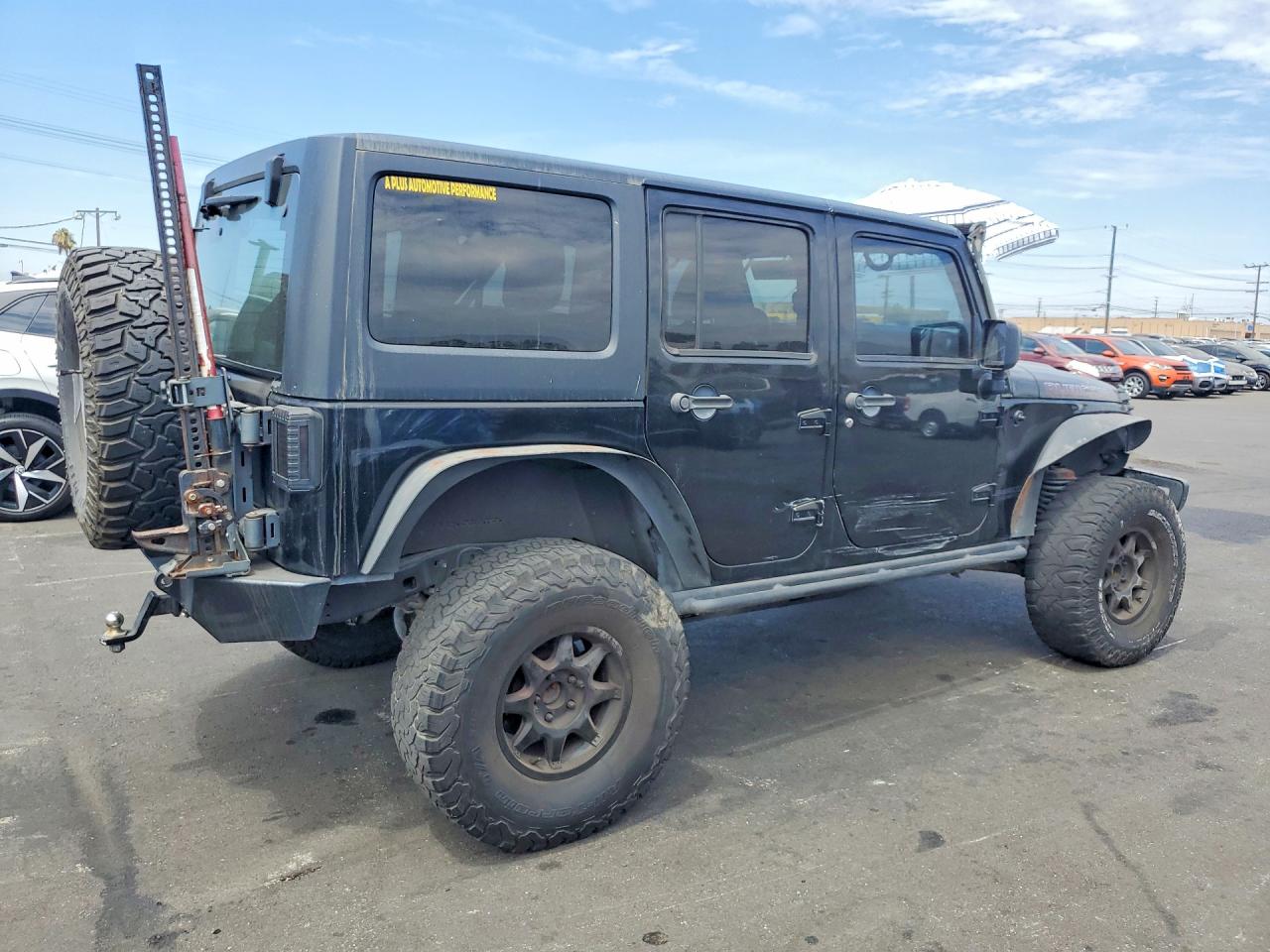 2014 Jeep Wrangler Unlimited Rubicon Black vin: 1C4BJWFG7EL267994