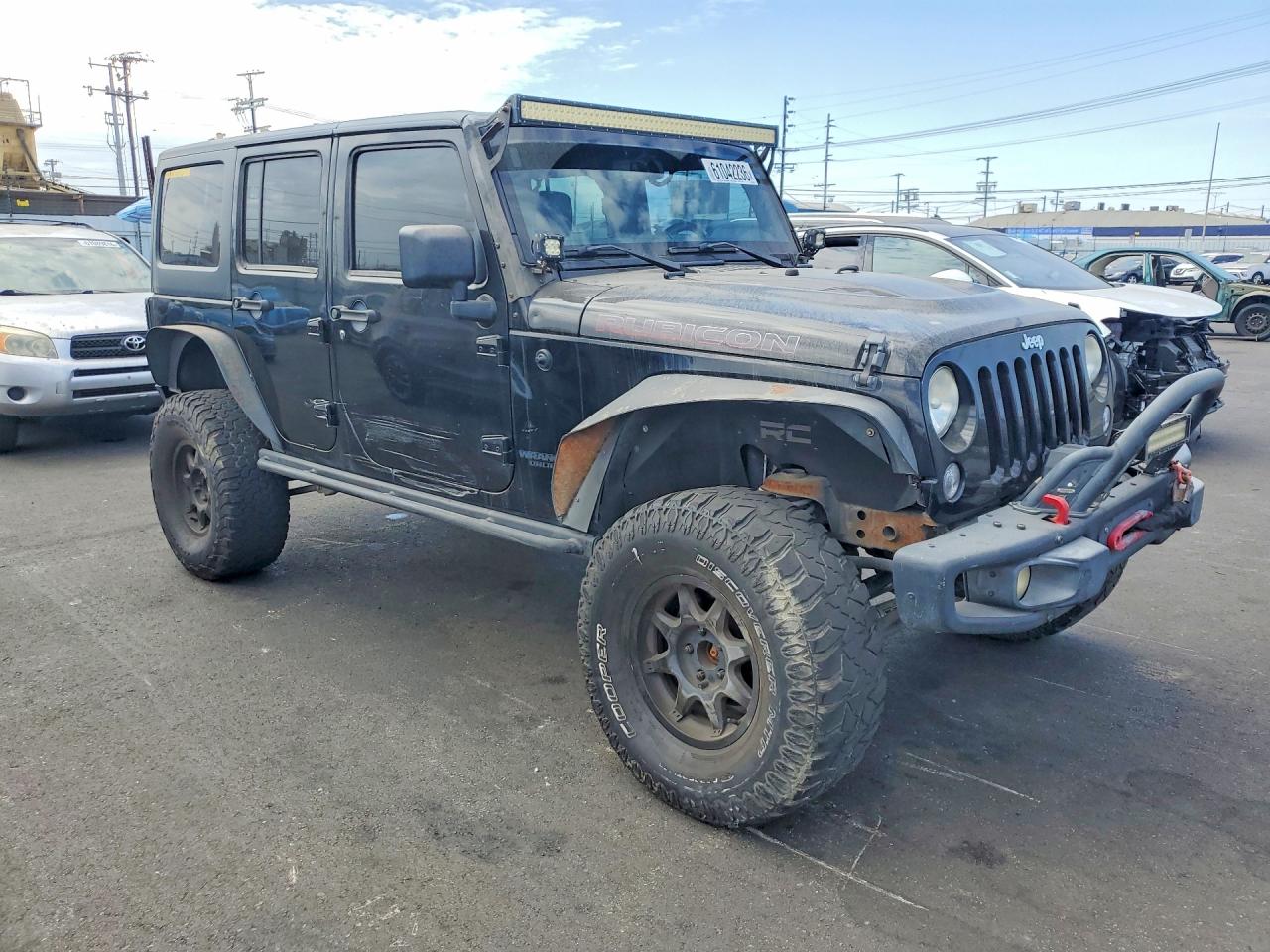 2014 Jeep Wrangler Unlimited Rubicon Black vin: 1C4BJWFG7EL267994