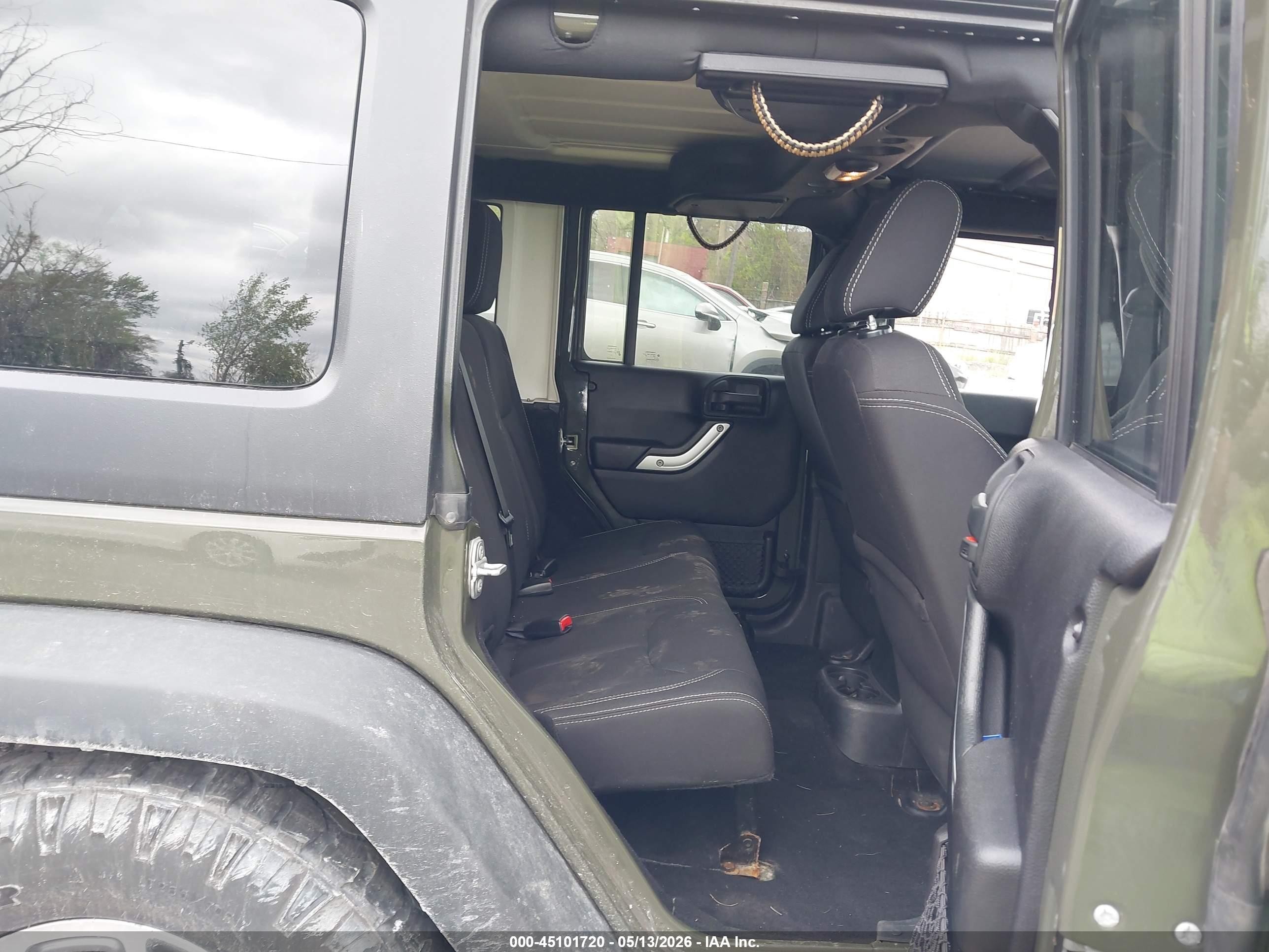 2015 Jeep Wrangler Unlimited Rubicon Green vin: 1C4BJWFG7FL542698