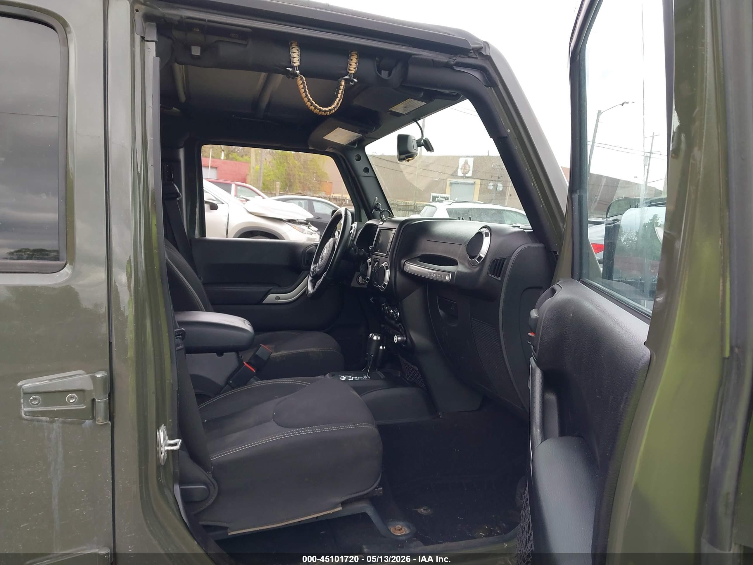 2015 Jeep Wrangler Unlimited Rubicon Green vin: 1C4BJWFG7FL542698