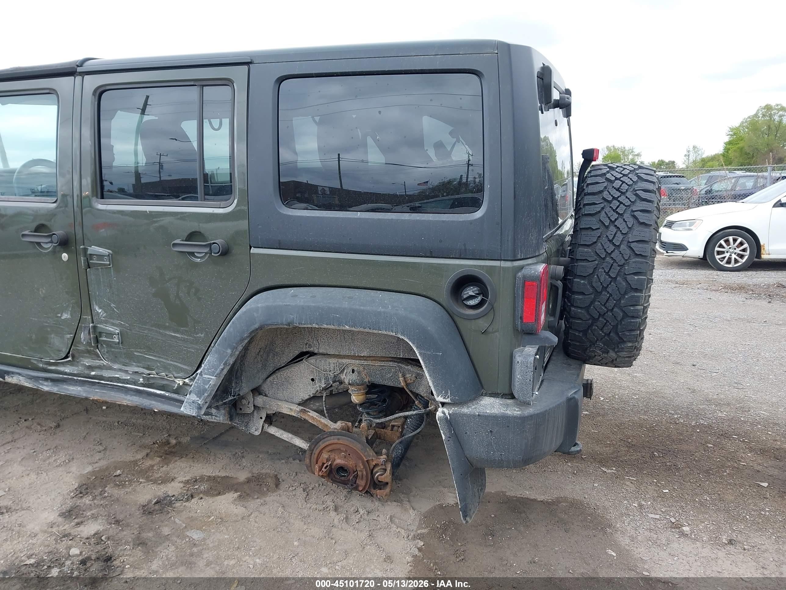 2015 Jeep Wrangler Unlimited Rubicon Green vin: 1C4BJWFG7FL542698