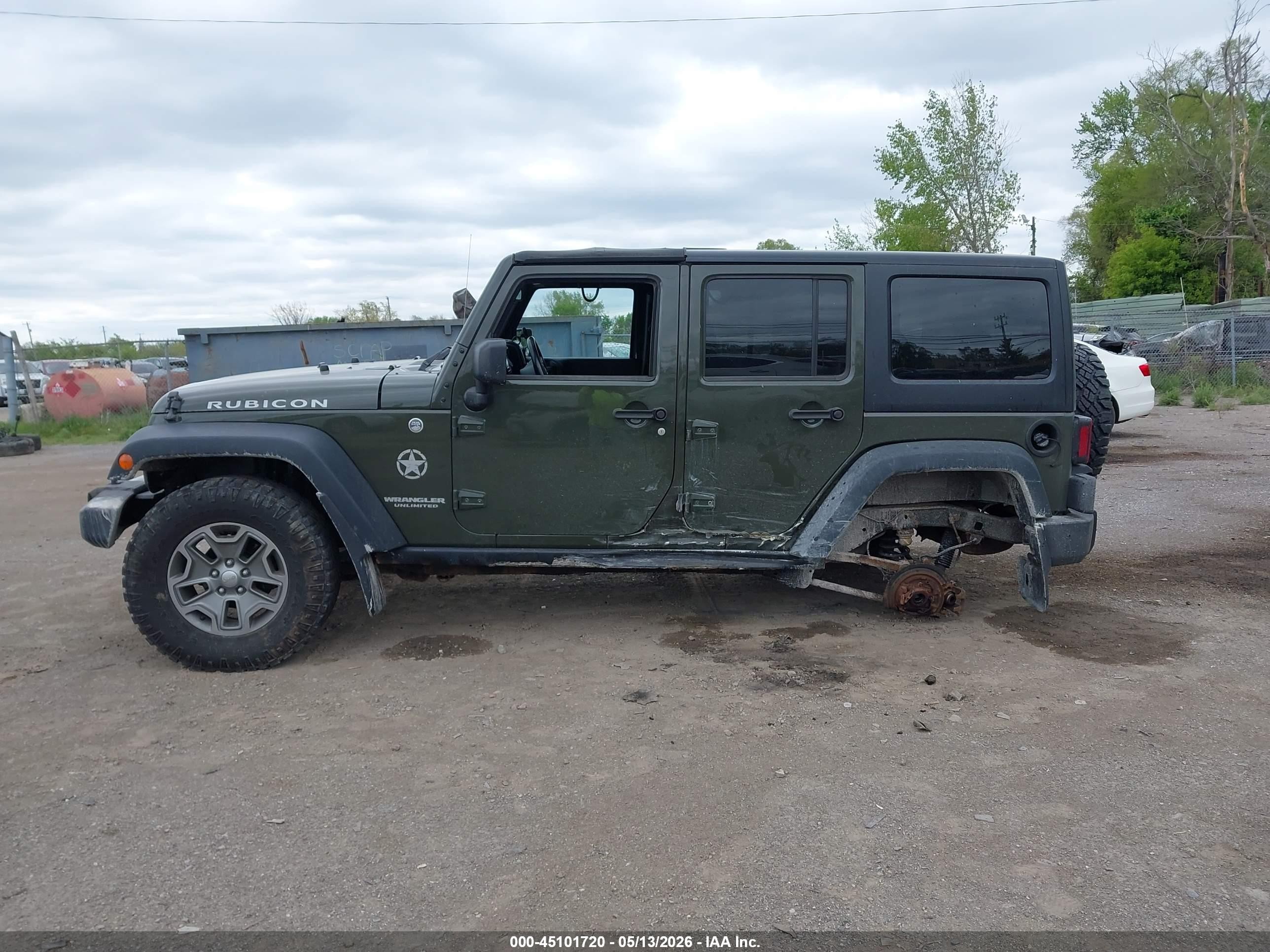 2015 Jeep Wrangler Unlimited Rubicon Green vin: 1C4BJWFG7FL542698