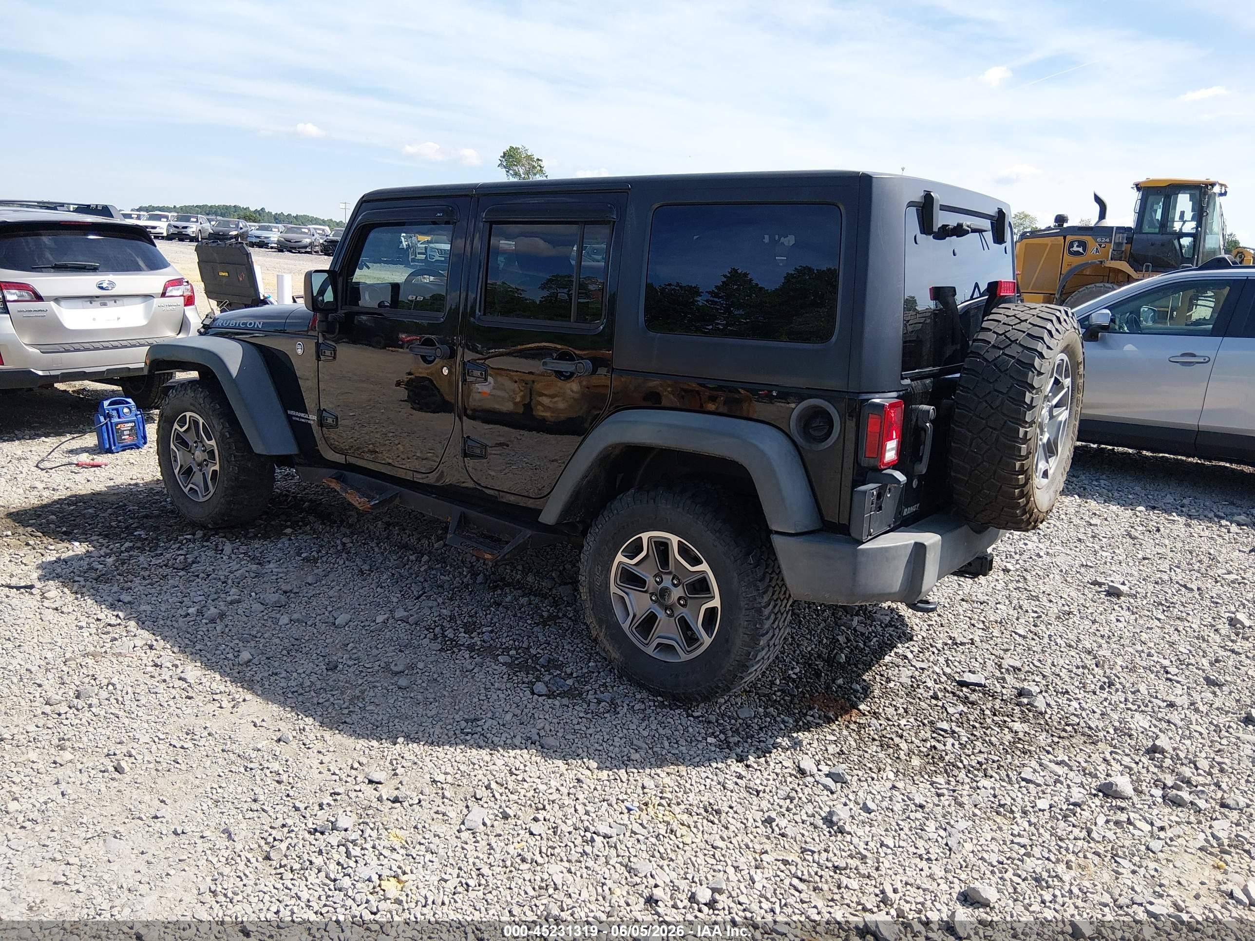 2015 Jeep Wrangler Unlimited Rubicon Черный vin: 1C4BJWFG7FL612300