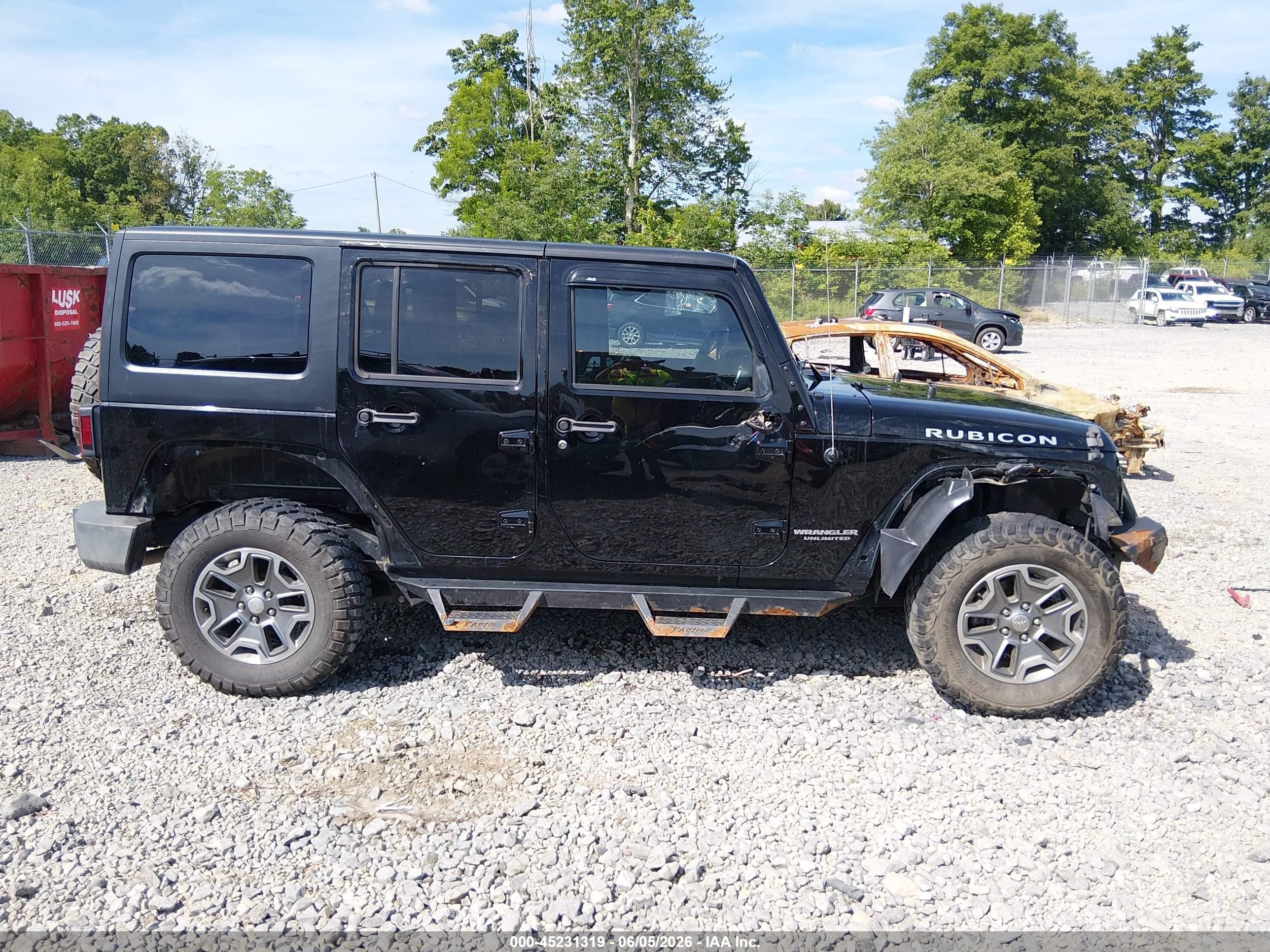 2015 Jeep Wrangler Unlimited Rubicon Черный vin: 1C4BJWFG7FL612300