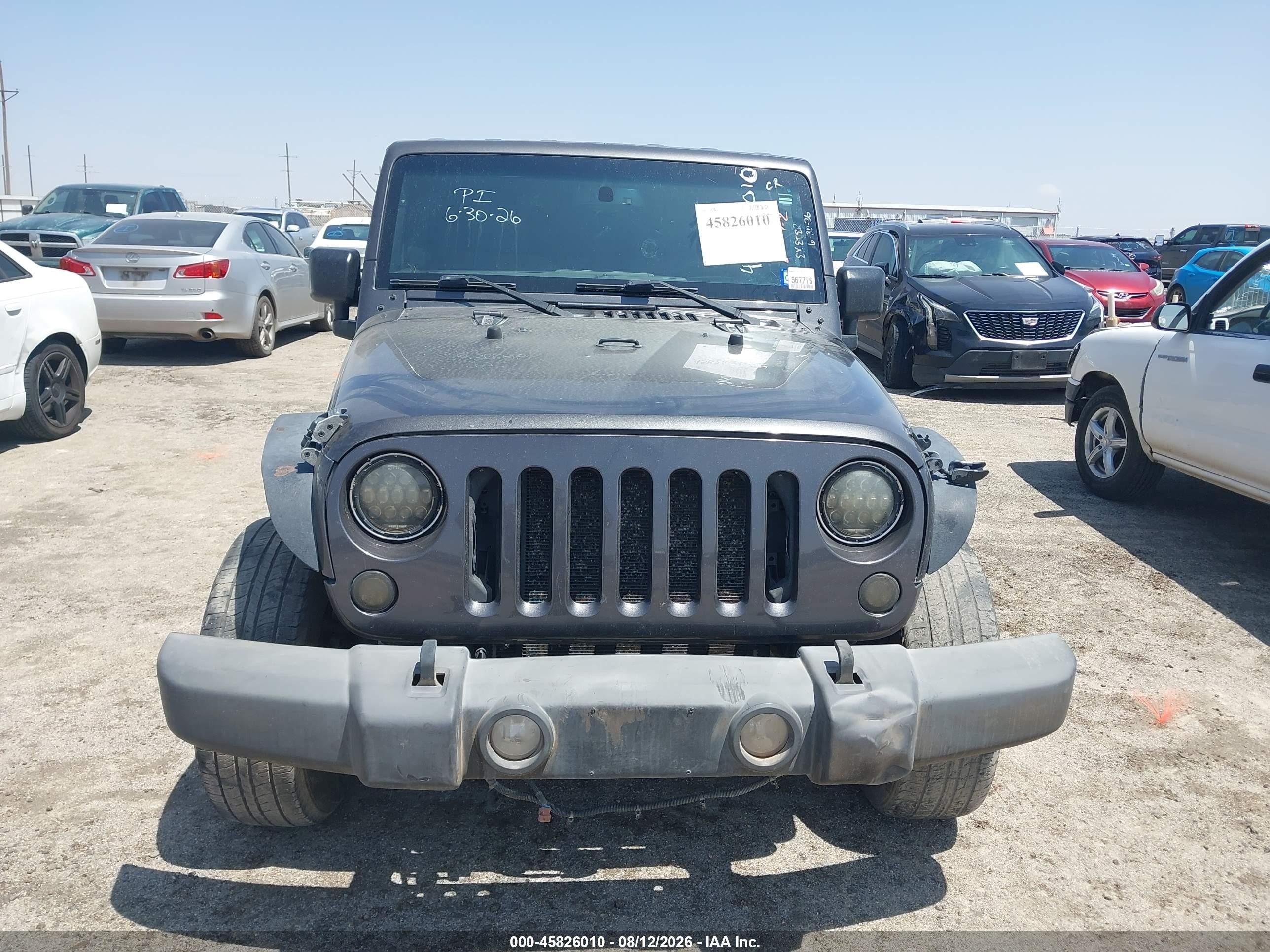 2016 Jeep Wrangler Unlimited Rubicon Gray vin: 1C4BJWFG7GL179322