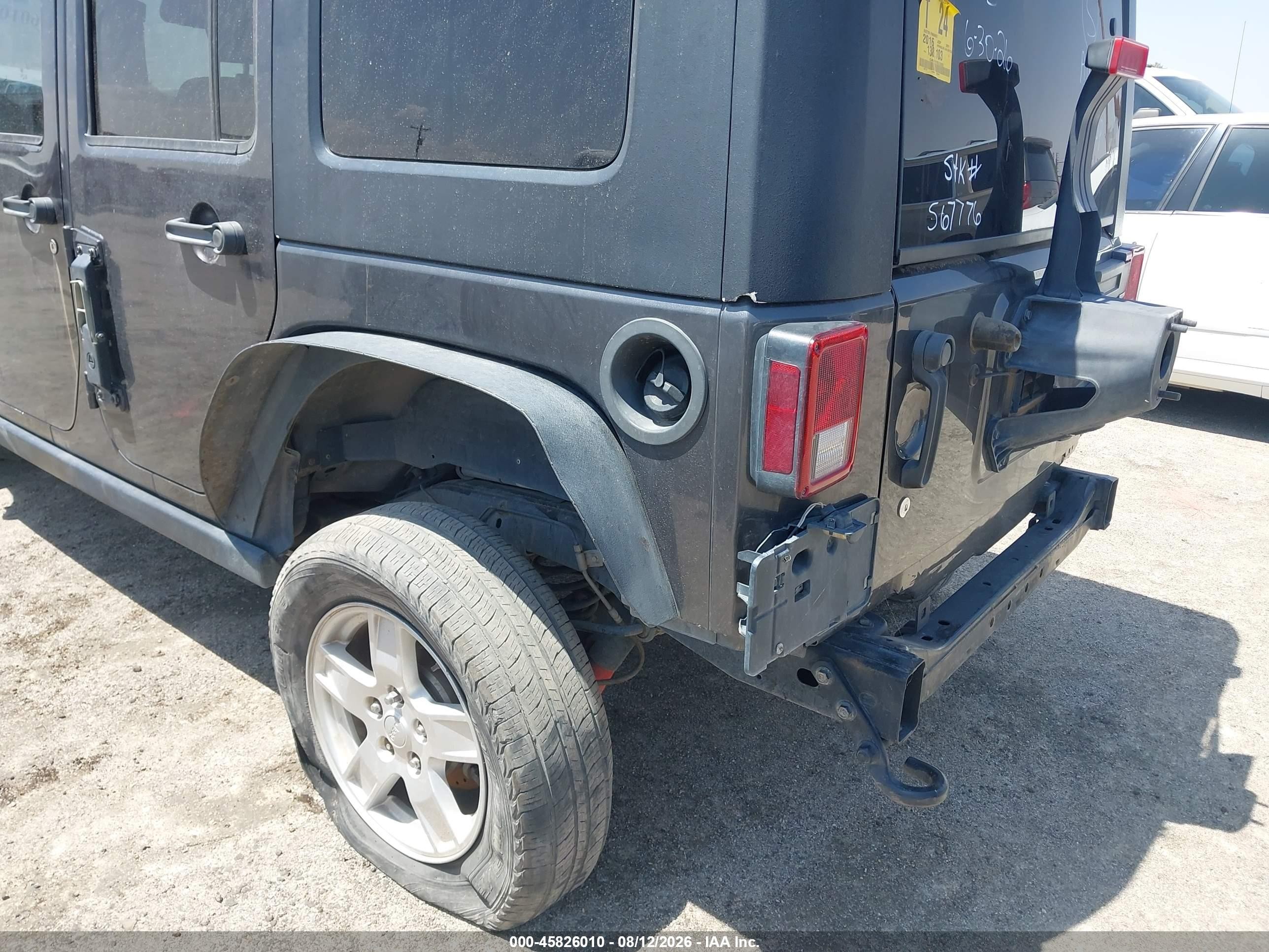 2016 Jeep Wrangler Unlimited Rubicon Gray vin: 1C4BJWFG7GL179322