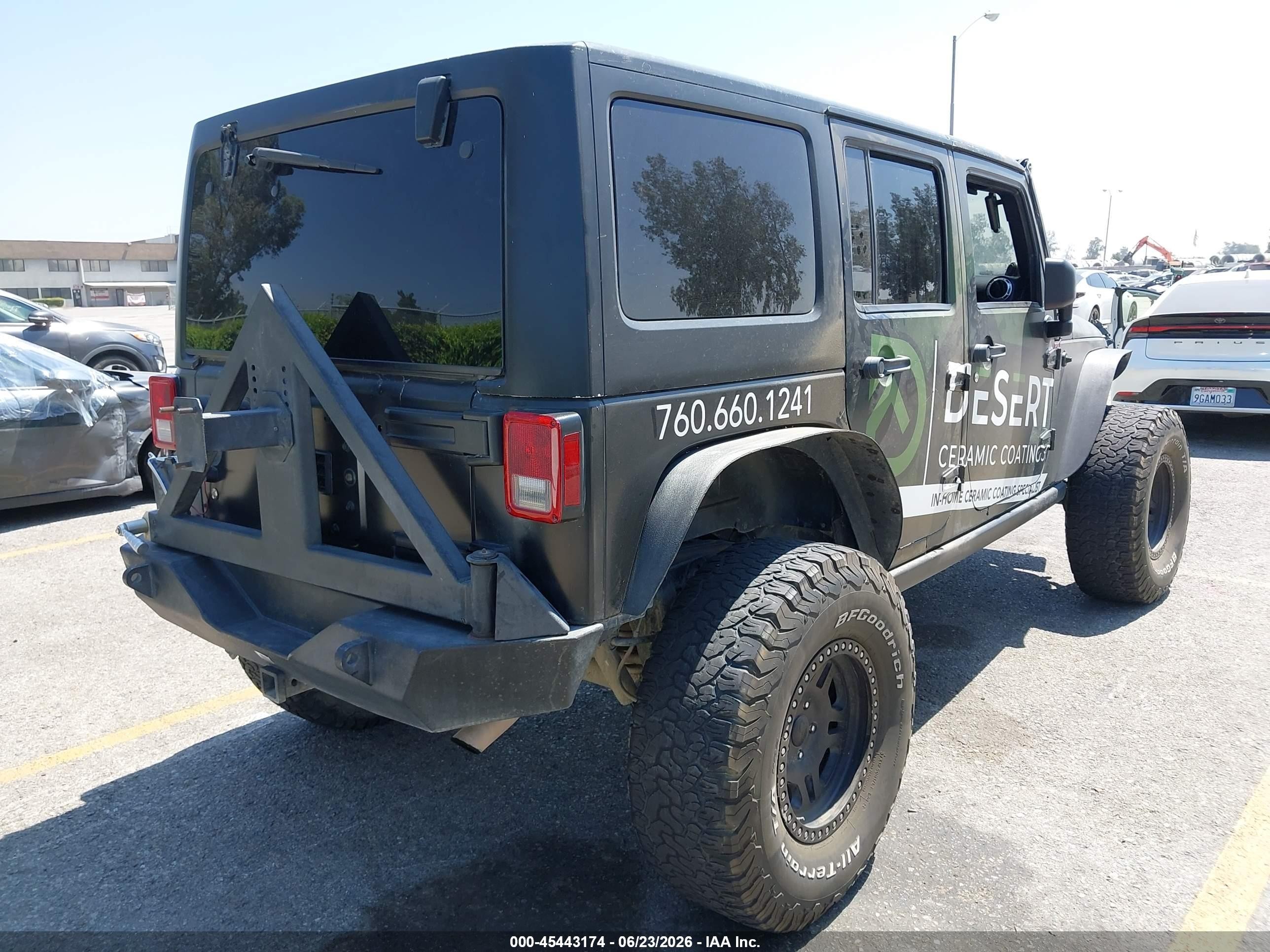 2012 Jeep Wrangler Unlimited Rubicon Black vin: 1C4BJWFG8CL107992