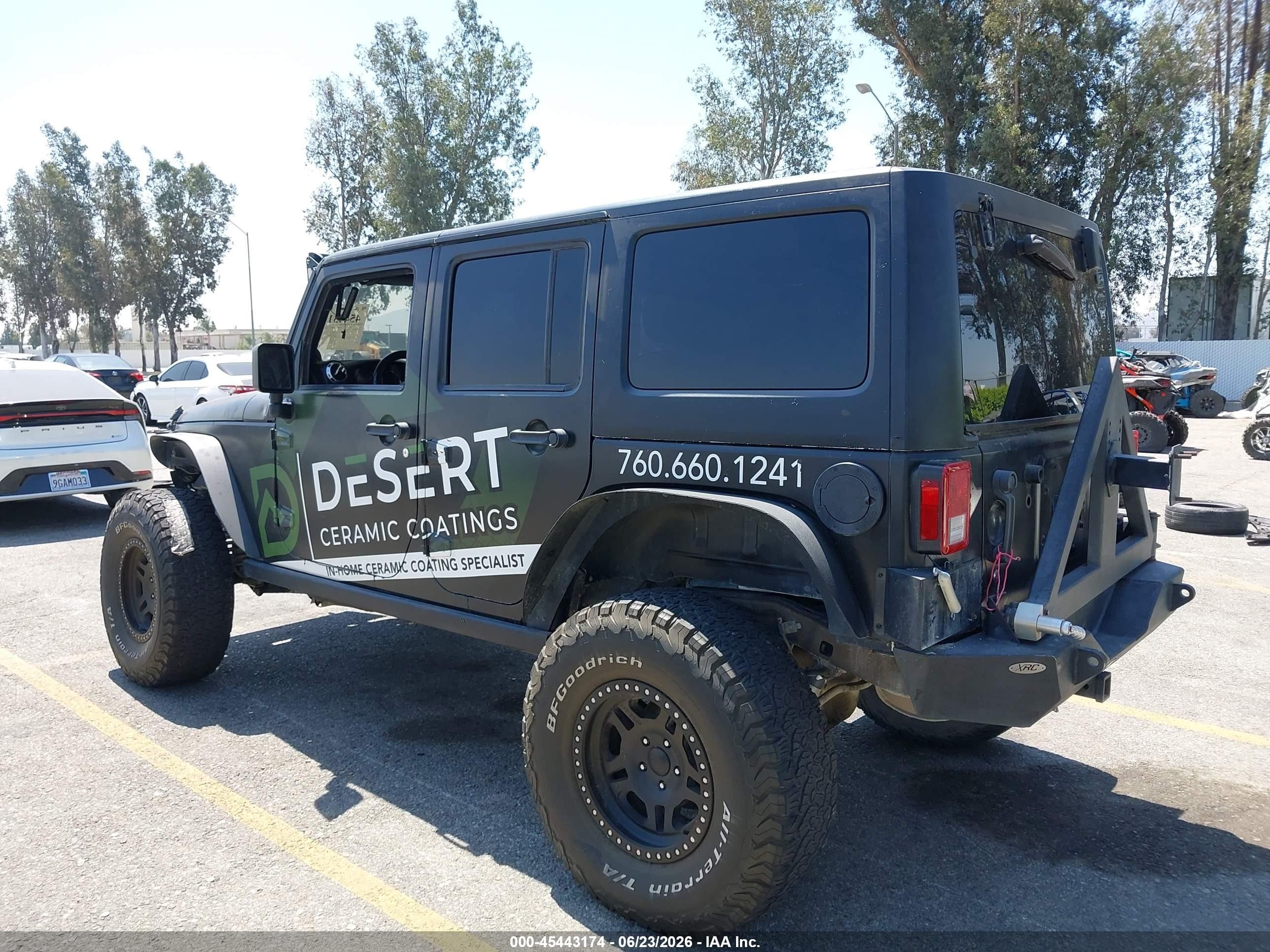2012 Jeep Wrangler Unlimited Rubicon Black vin: 1C4BJWFG8CL107992