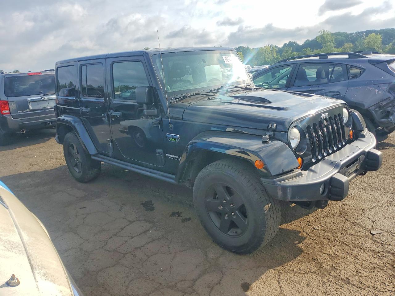2012 Jeep Wrangler Unlimited Rubicon Black vin: 1C4BJWFG8CL191635