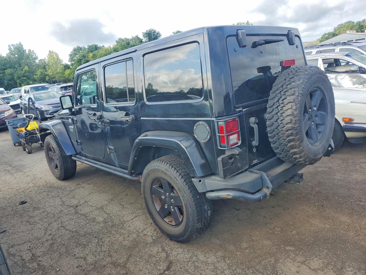 2012 Jeep Wrangler Unlimited Rubicon Black vin: 1C4BJWFG8CL191635
