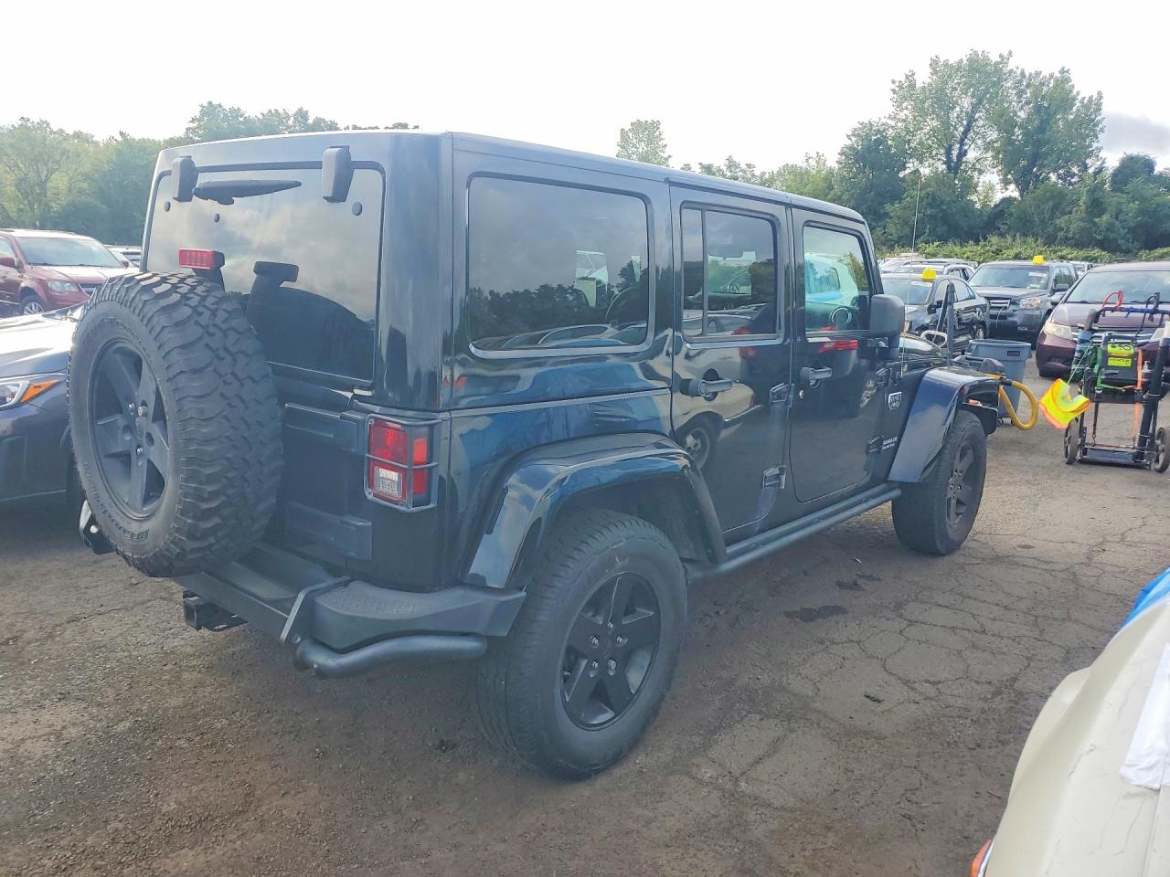 2012 Jeep Wrangler Unlimited Rubicon Black vin: 1C4BJWFG8CL191635