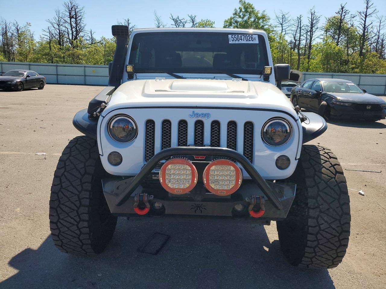 2012 Jeep Wrangler Unlimited Rubicon White vin: 1C4BJWFG8CL227131
