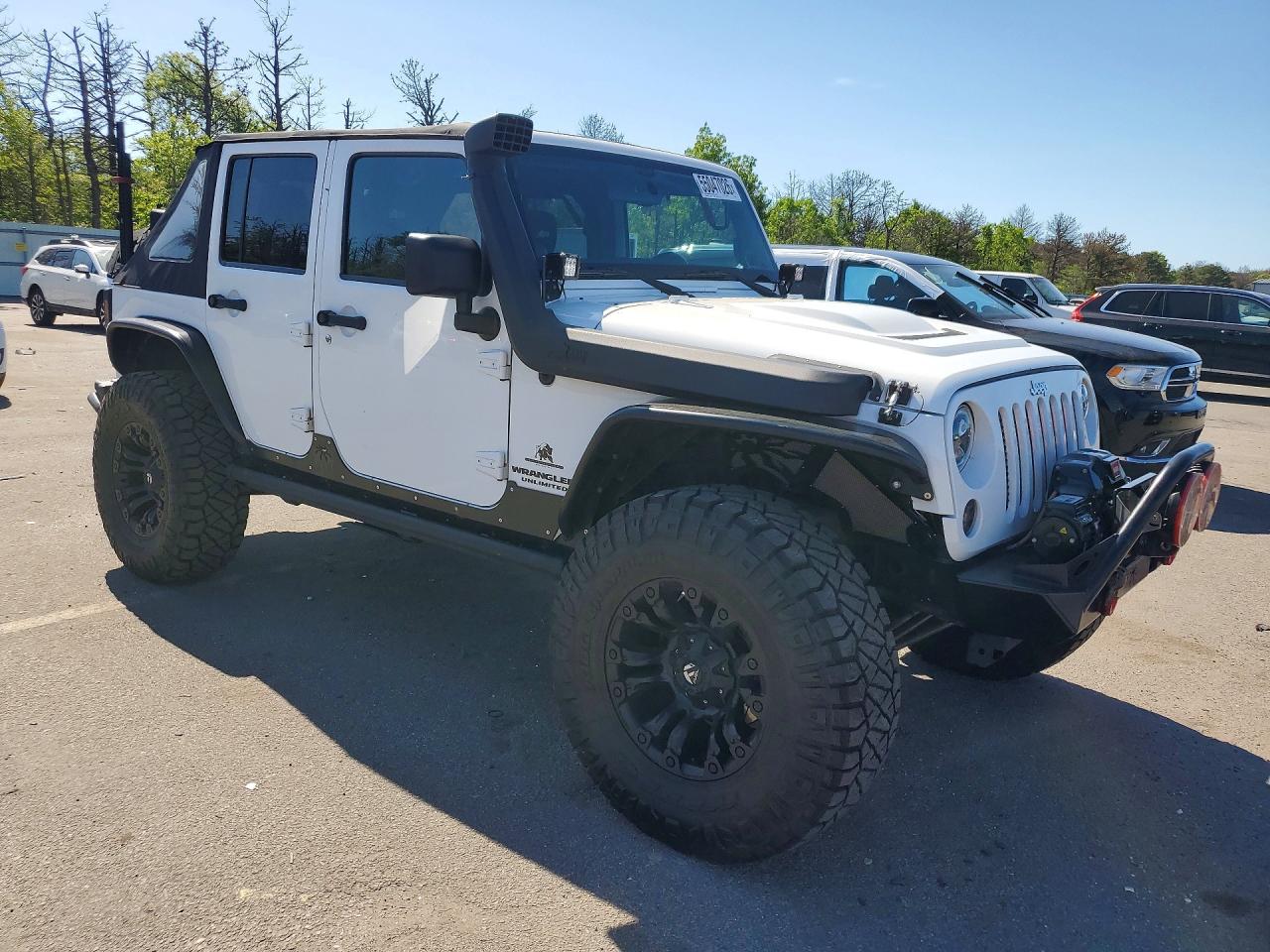 2012 Jeep Wrangler Unlimited Rubicon White vin: 1C4BJWFG8CL227131