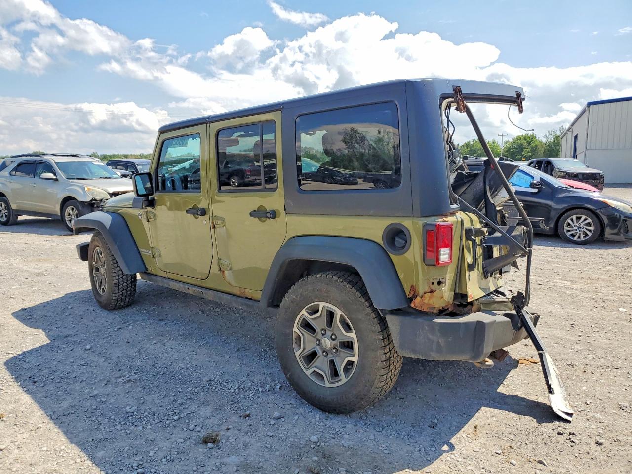 2013 Jeep Wrangler Unlimited Rubicon Green vin: 1C4BJWFG8DL567199