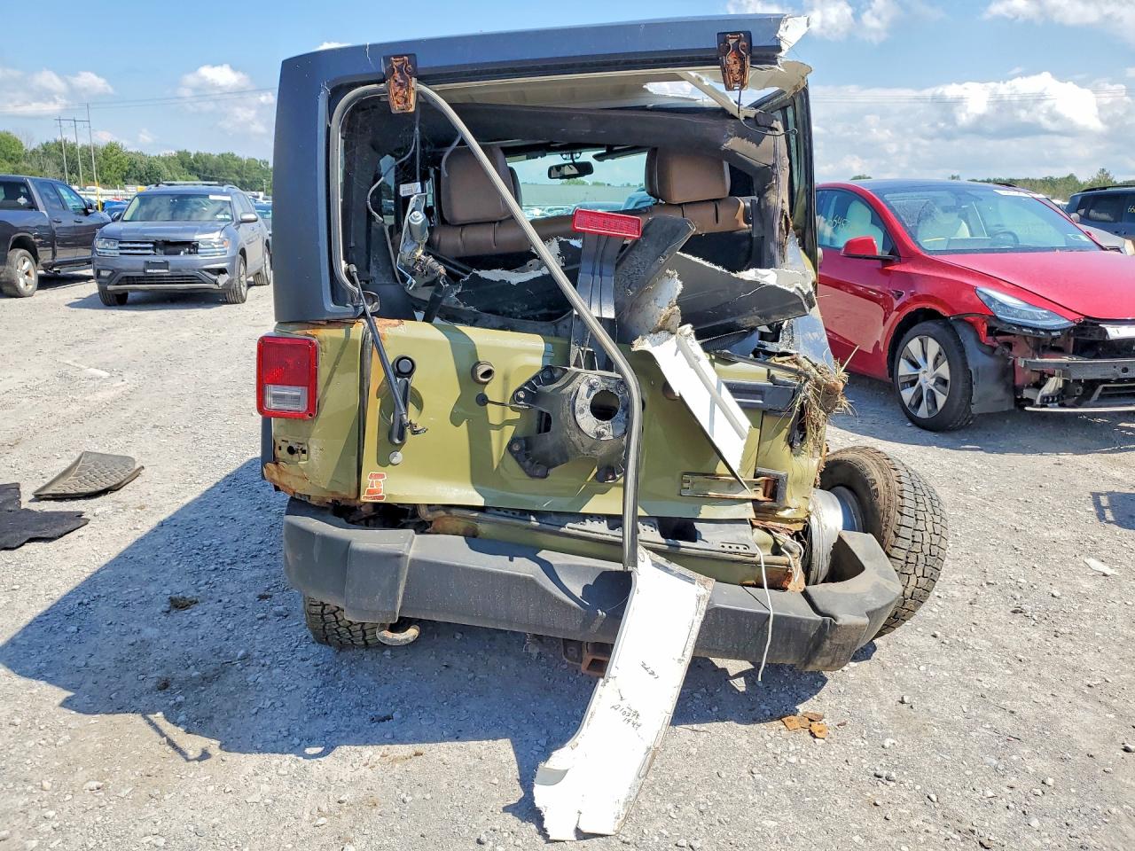 2013 Jeep Wrangler Unlimited Rubicon Green vin: 1C4BJWFG8DL567199