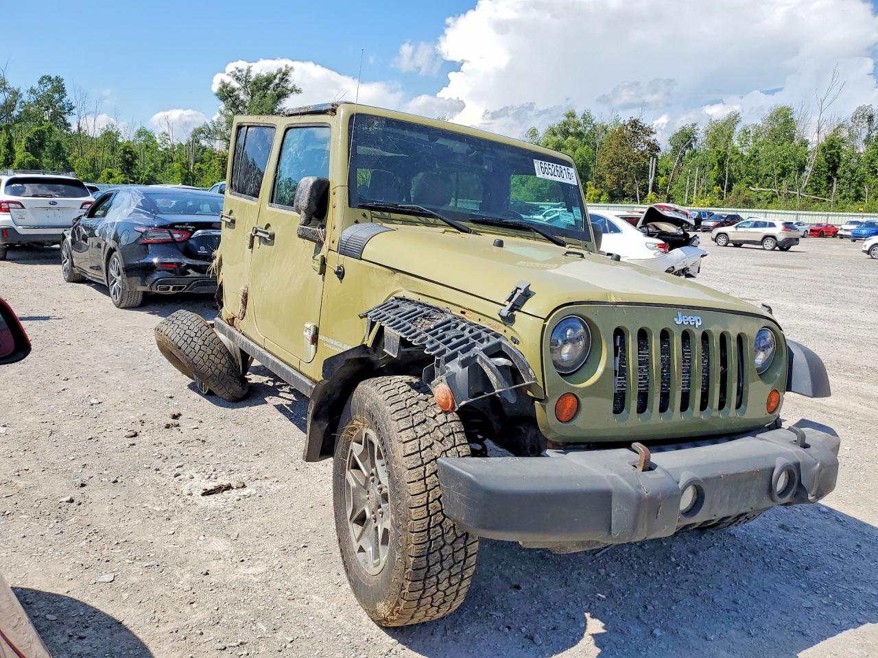 2013 Jeep Wrangler Unlimited Rubicon Green vin: 1C4BJWFG8DL567199