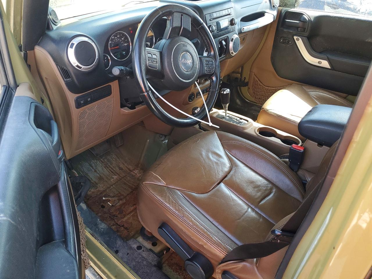 2013 Jeep Wrangler Unlimited Rubicon Green vin: 1C4BJWFG8DL567199
