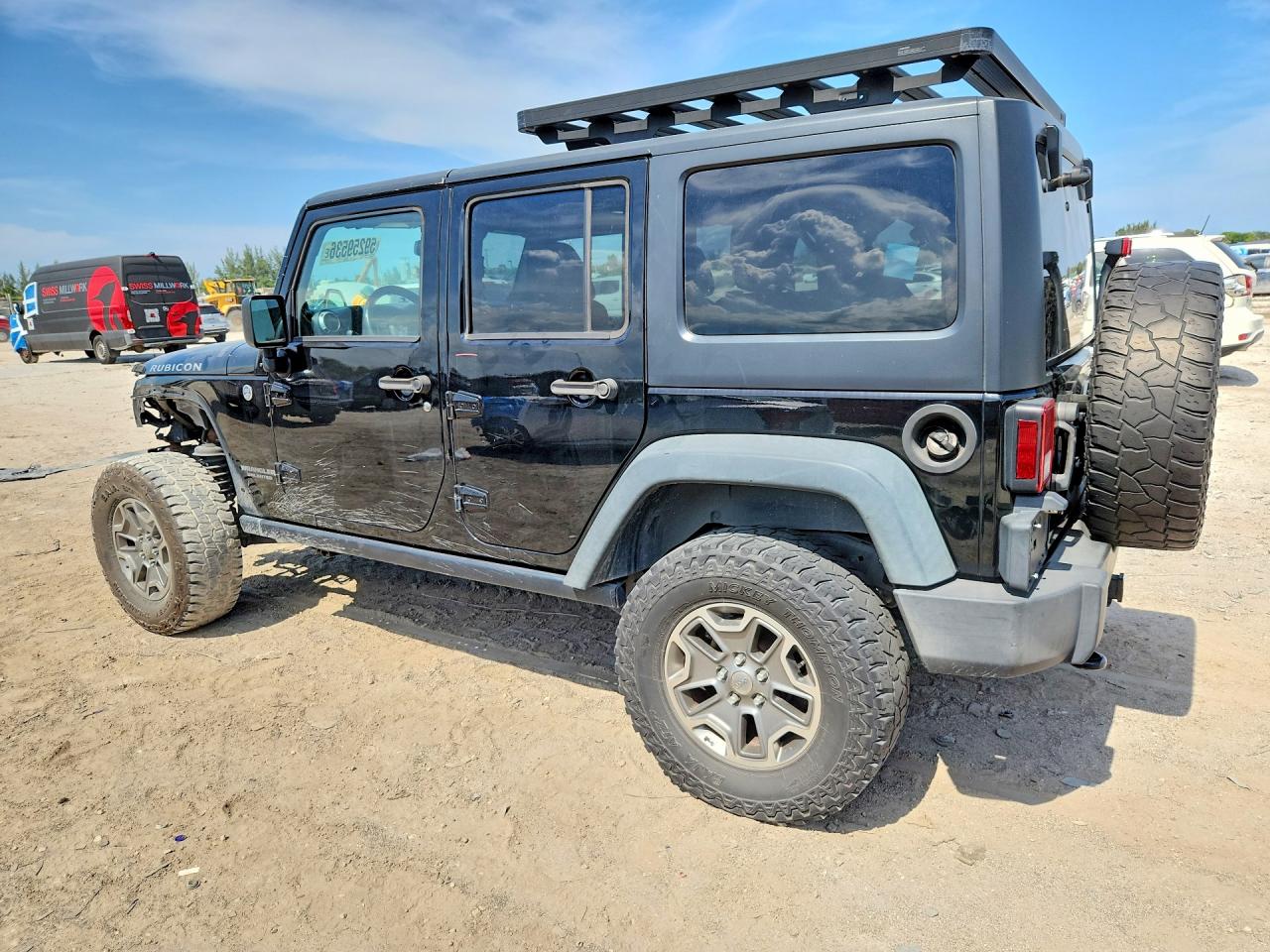 2014 Jeep Wrangler Unlimited Rubicon Black vin: 1C4BJWFG8EL234700