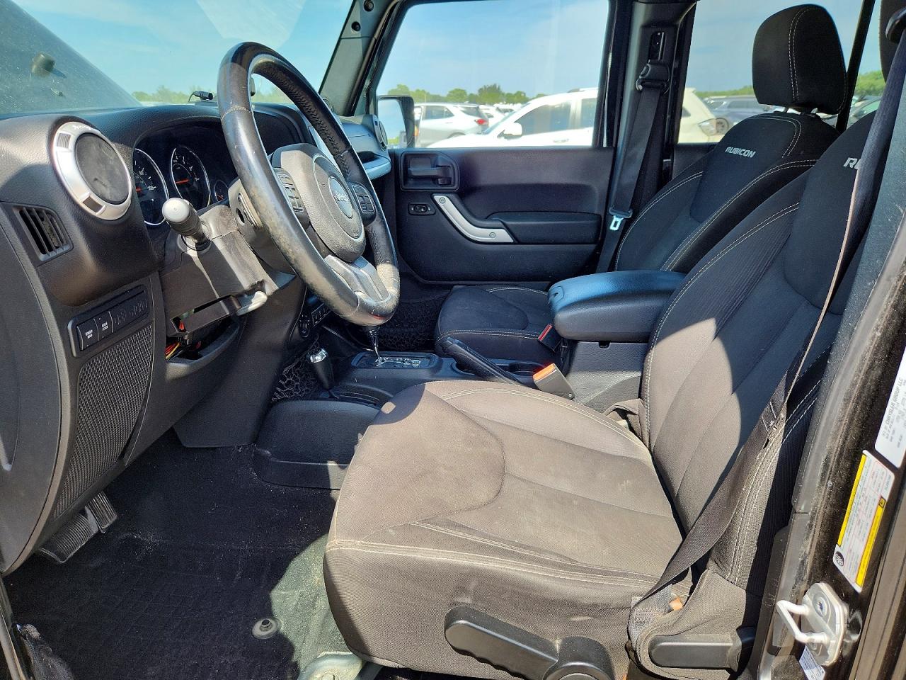 2014 Jeep Wrangler Unlimited Rubicon Black vin: 1C4BJWFG8EL234700