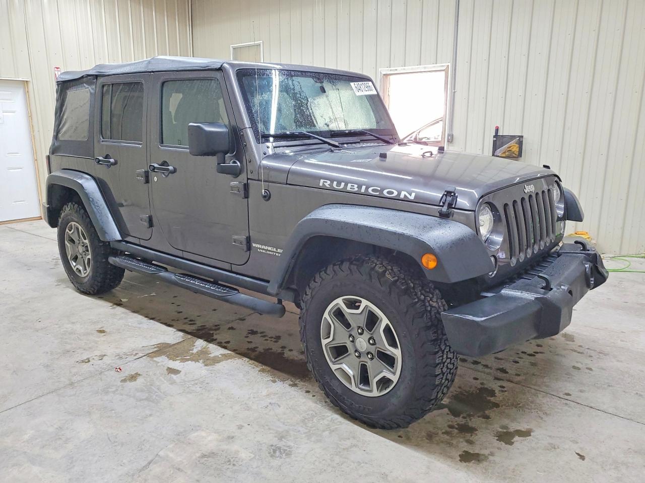 2014 Jeep Wrangler Unlimited Rubicon Charcoal vin: 1C4BJWFG8EL301232