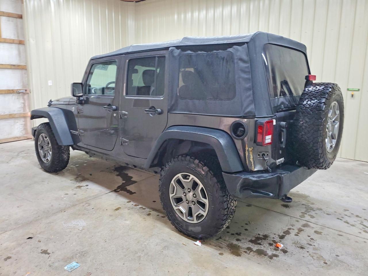 2014 Jeep Wrangler Unlimited Rubicon Charcoal vin: 1C4BJWFG8EL301232