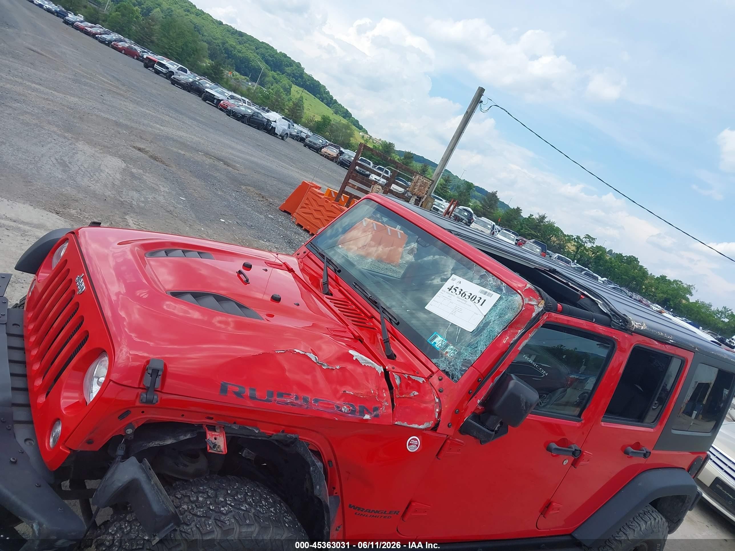 2014 Jeep Wrangler Unlimited Rubicon X Red vin: 1C4BJWFG8EL321626