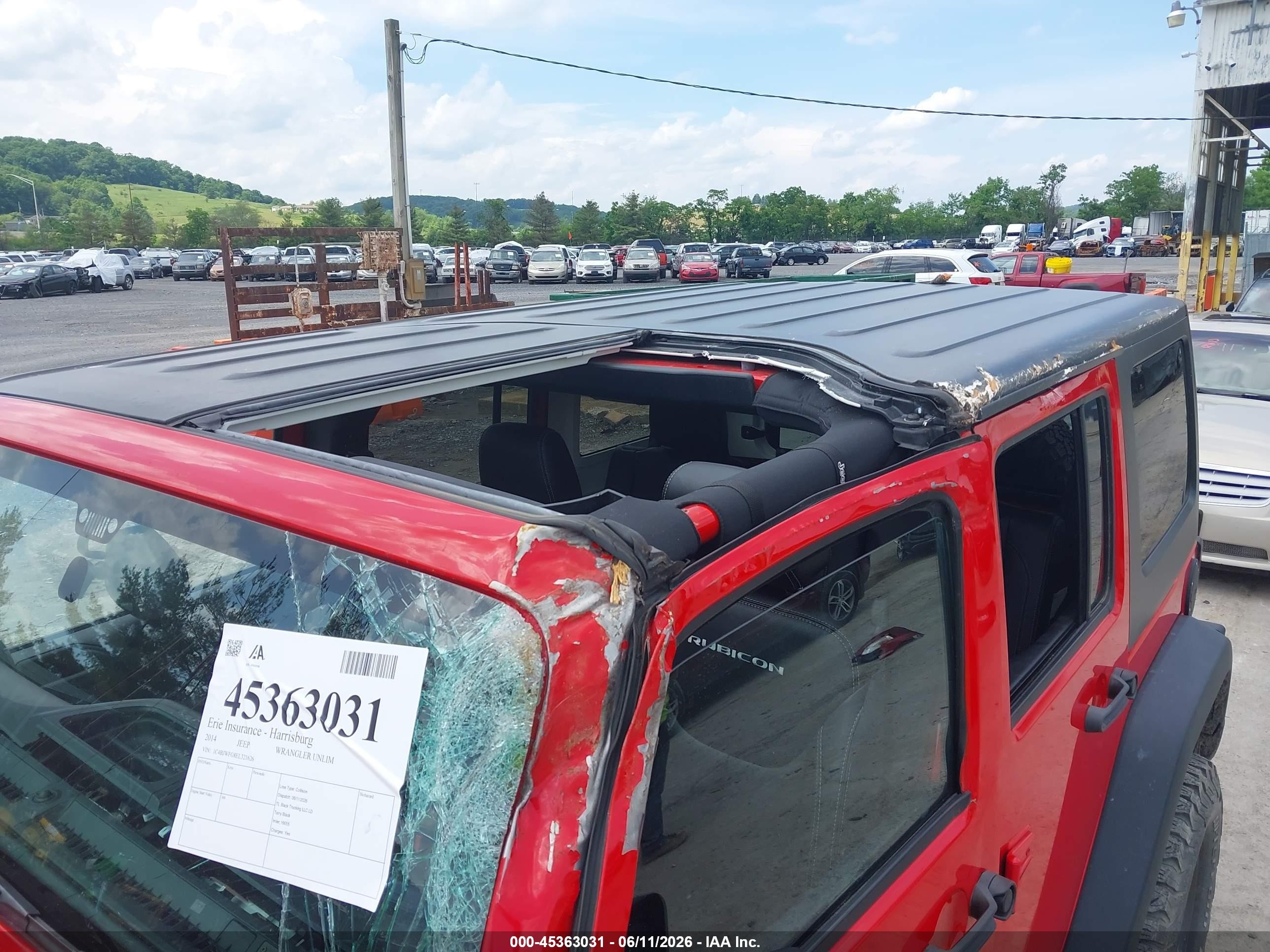 2014 Jeep Wrangler Unlimited Rubicon X Red vin: 1C4BJWFG8EL321626