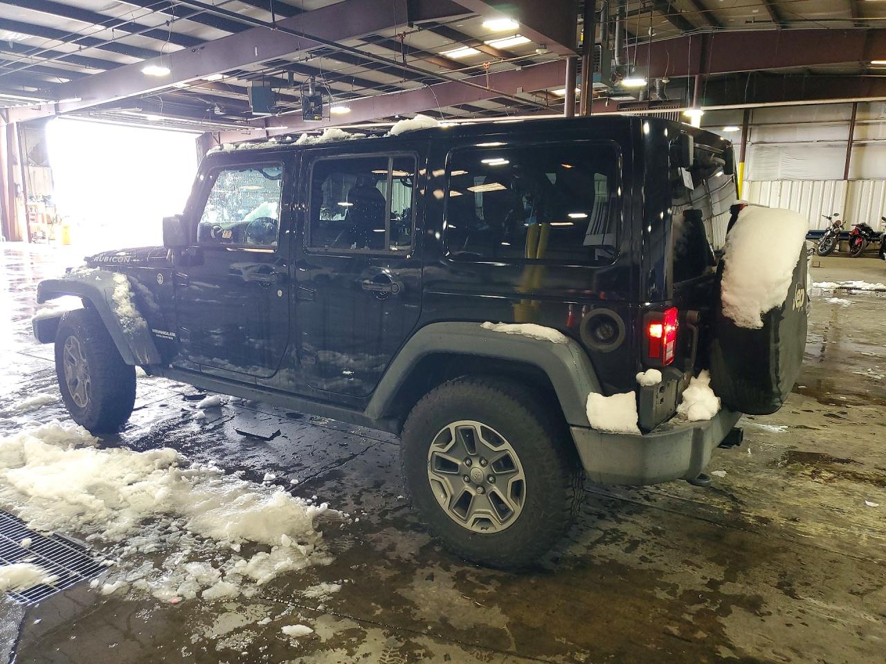 2015 Jeep Wrangler Unlimited Rubicon Black vin: 1C4BJWFG8FL558585