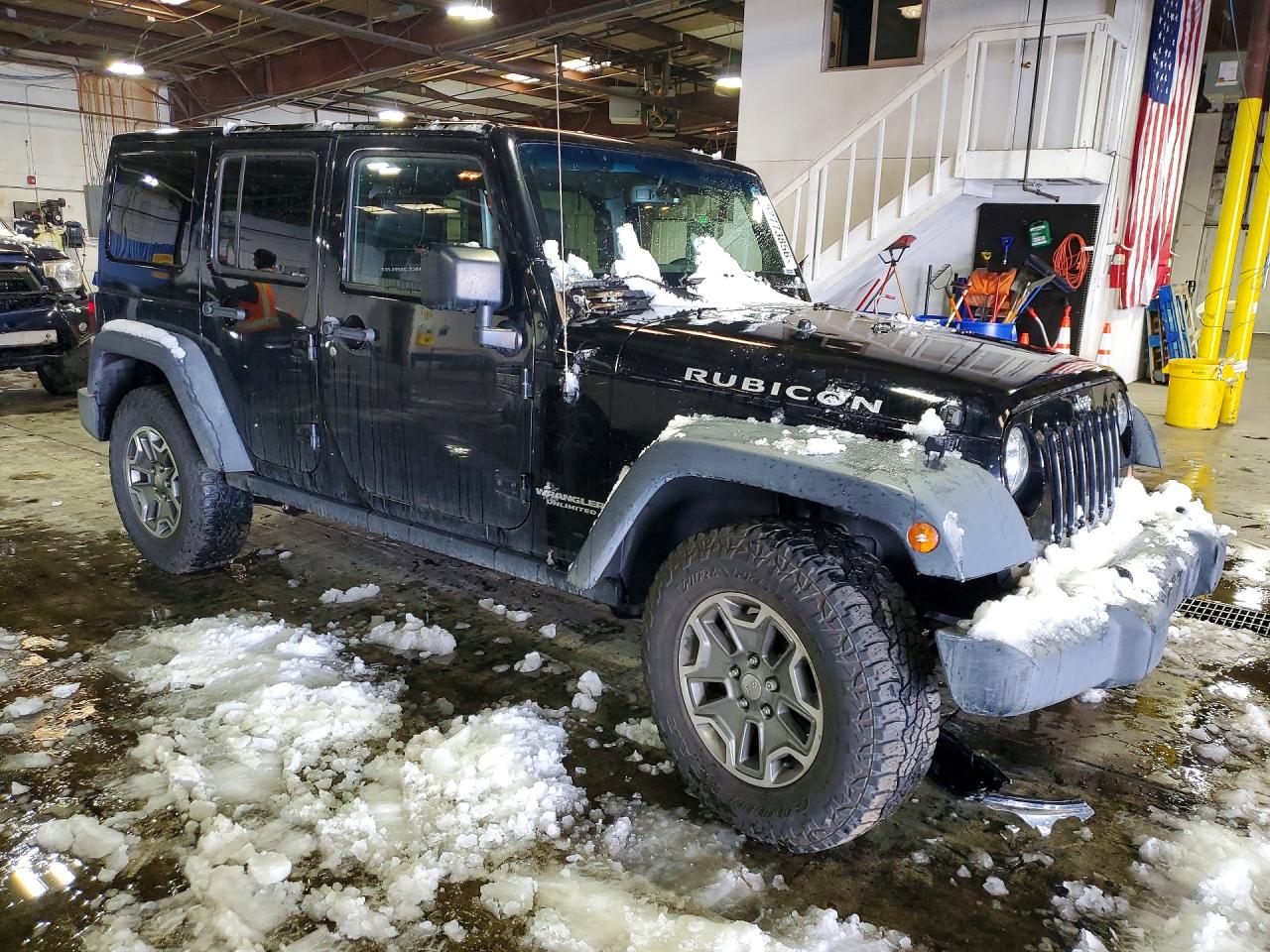 2015 Jeep Wrangler Unlimited Rubicon Black vin: 1C4BJWFG8FL558585