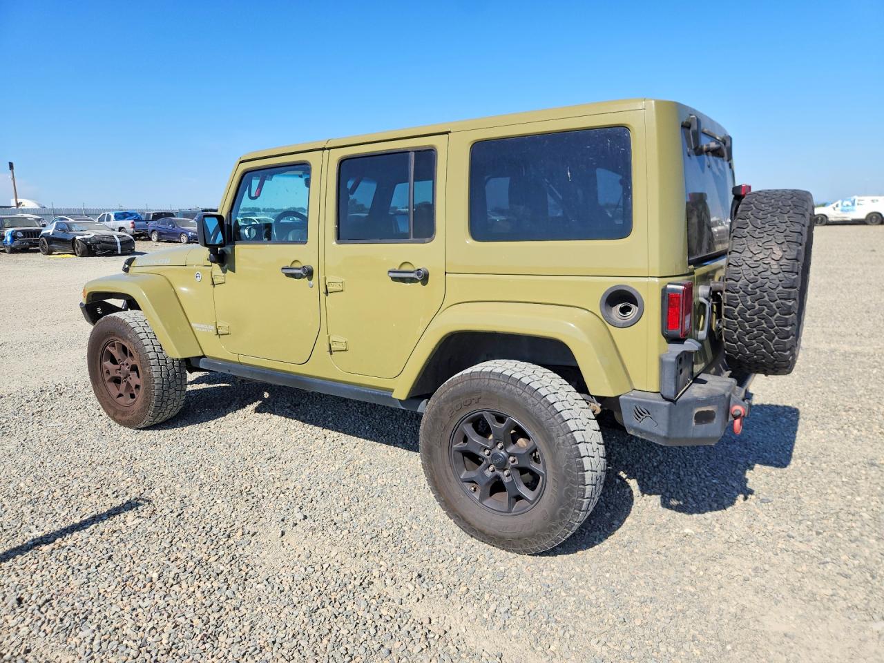 2013 Jeep Wrangler Unlimited Rubicon Green vin: 1C4BJWFG9DL577899
