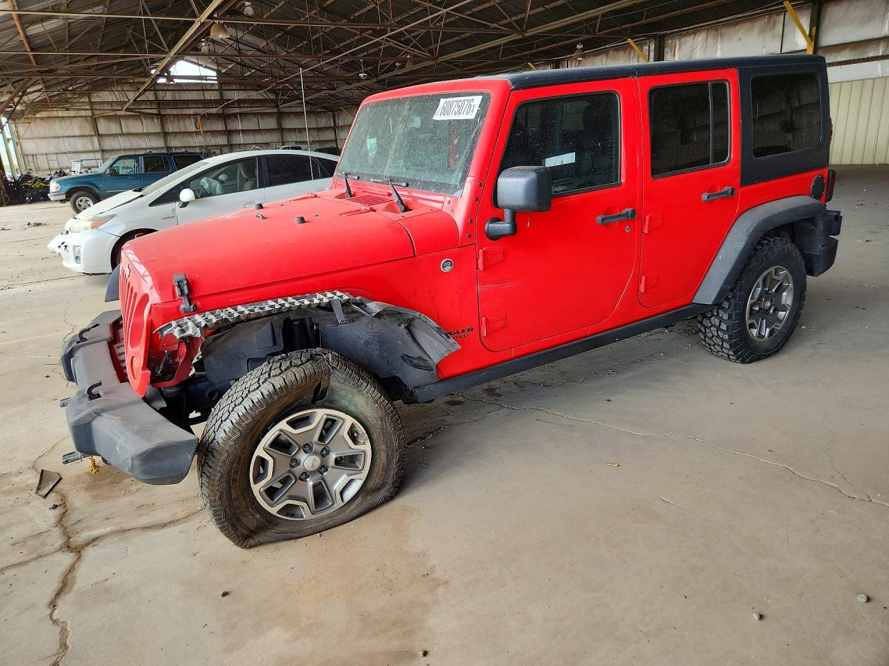 2013 Jeep Wrangler Unlimited Rubicon Красный vin: 1C4BJWFG9DL615390
