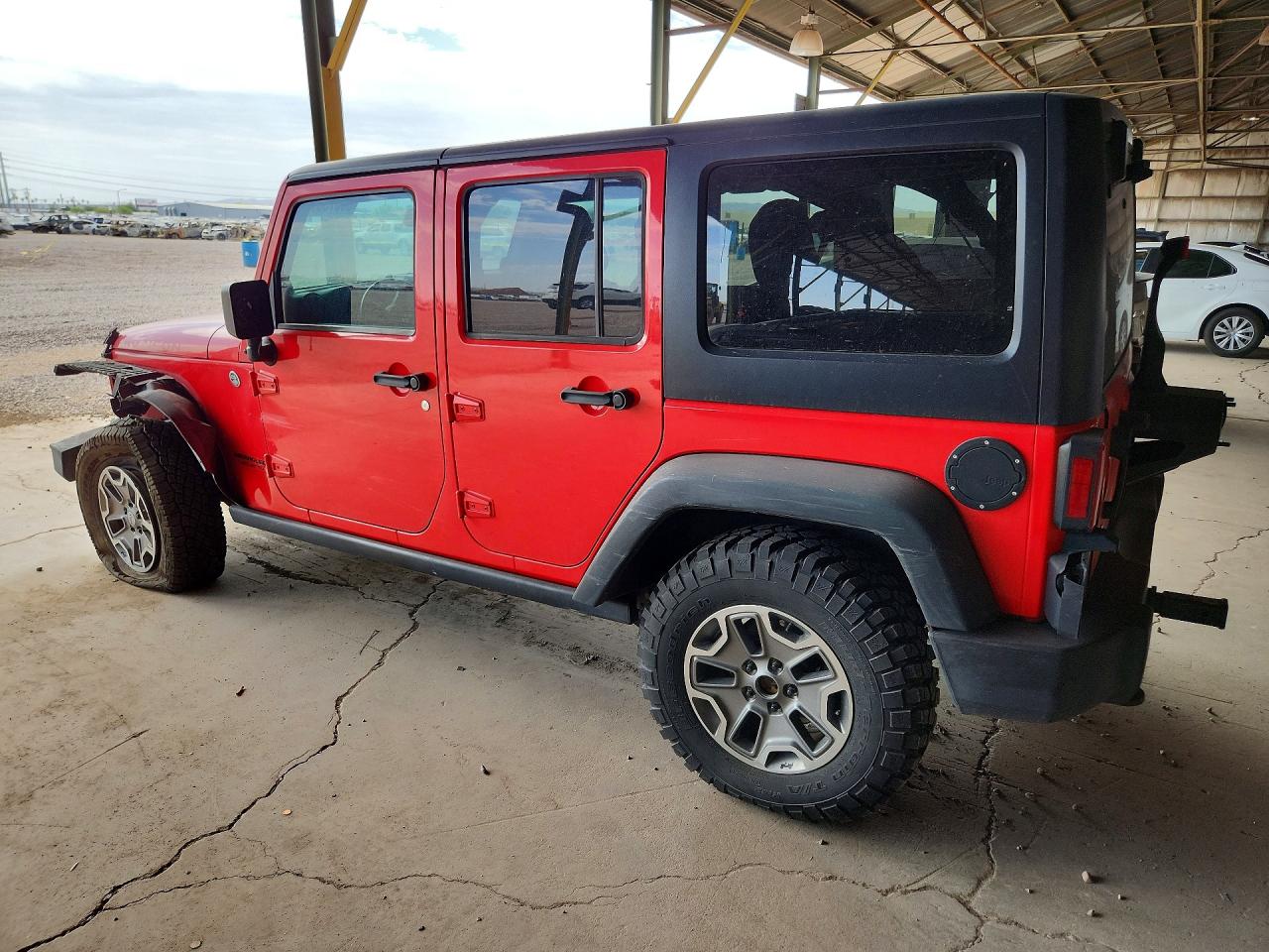 2013 Jeep Wrangler Unlimited Rubicon Red vin: 1C4BJWFG9DL615390