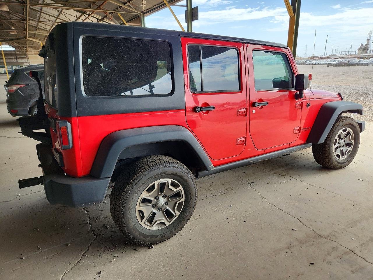2013 Jeep Wrangler Unlimited Rubicon Red vin: 1C4BJWFG9DL615390
