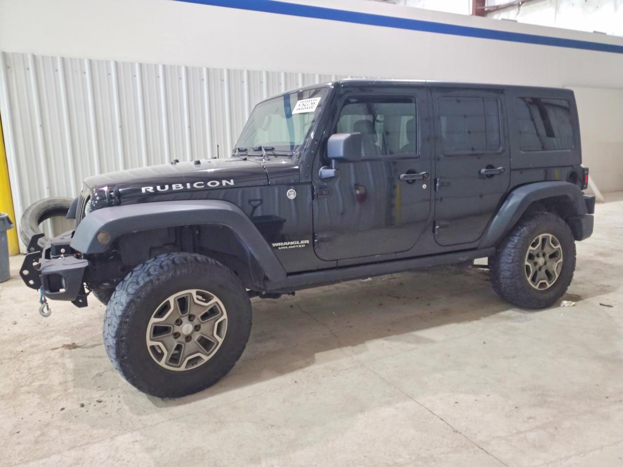 2014 Jeep Wrangler Unlimited Rubicon Black vin: 1C4BJWFG9EL180307