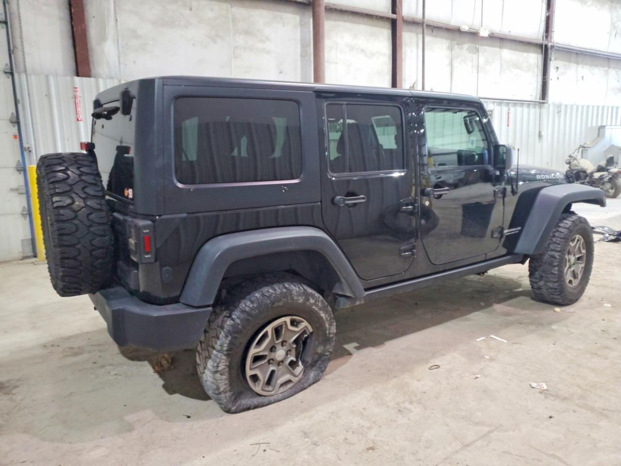 2014 Jeep Wrangler Unlimited Rubicon Black vin: 1C4BJWFG9EL180307