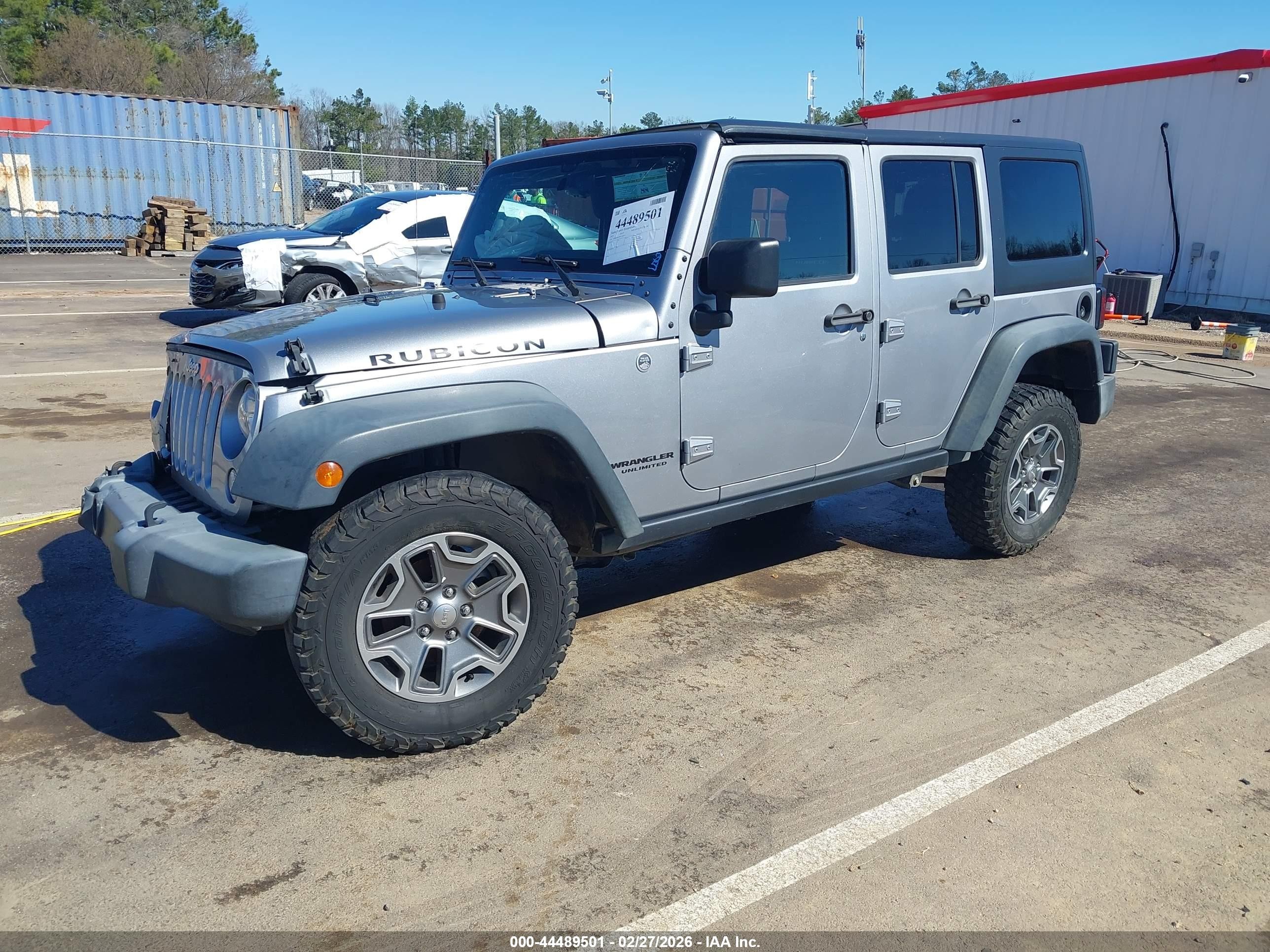 2015 Jeep Wrangler Unlimited Rubicon Silver vin: 1C4BJWFG9FL770363
