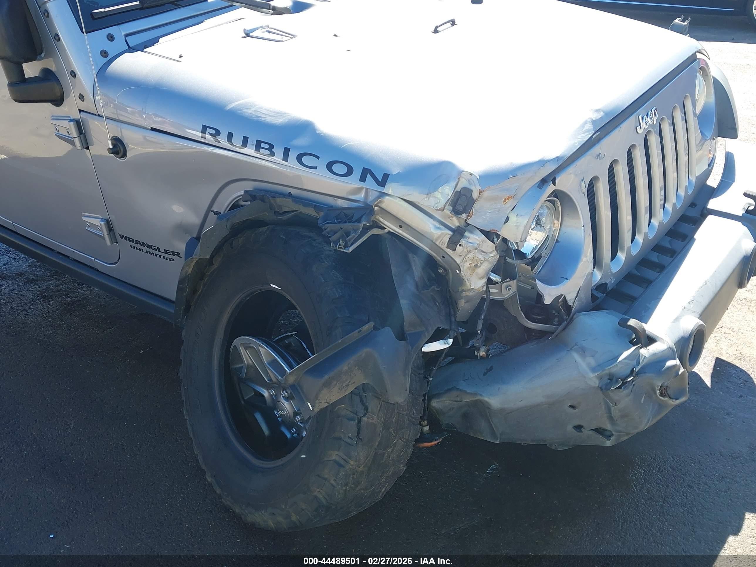 2015 Jeep Wrangler Unlimited Rubicon Silver vin: 1C4BJWFG9FL770363