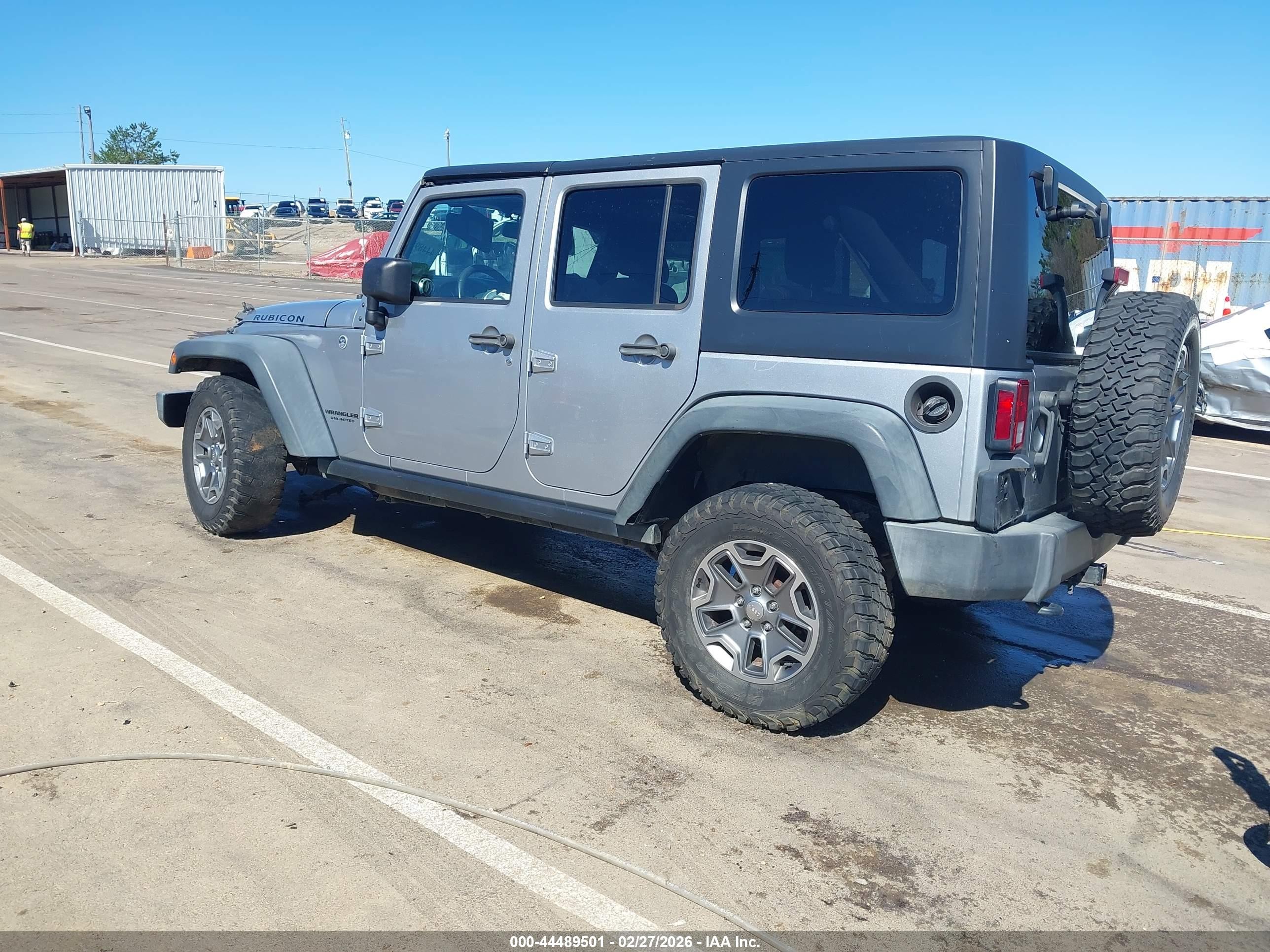 2015 Jeep Wrangler Unlimited Rubicon Silver vin: 1C4BJWFG9FL770363
