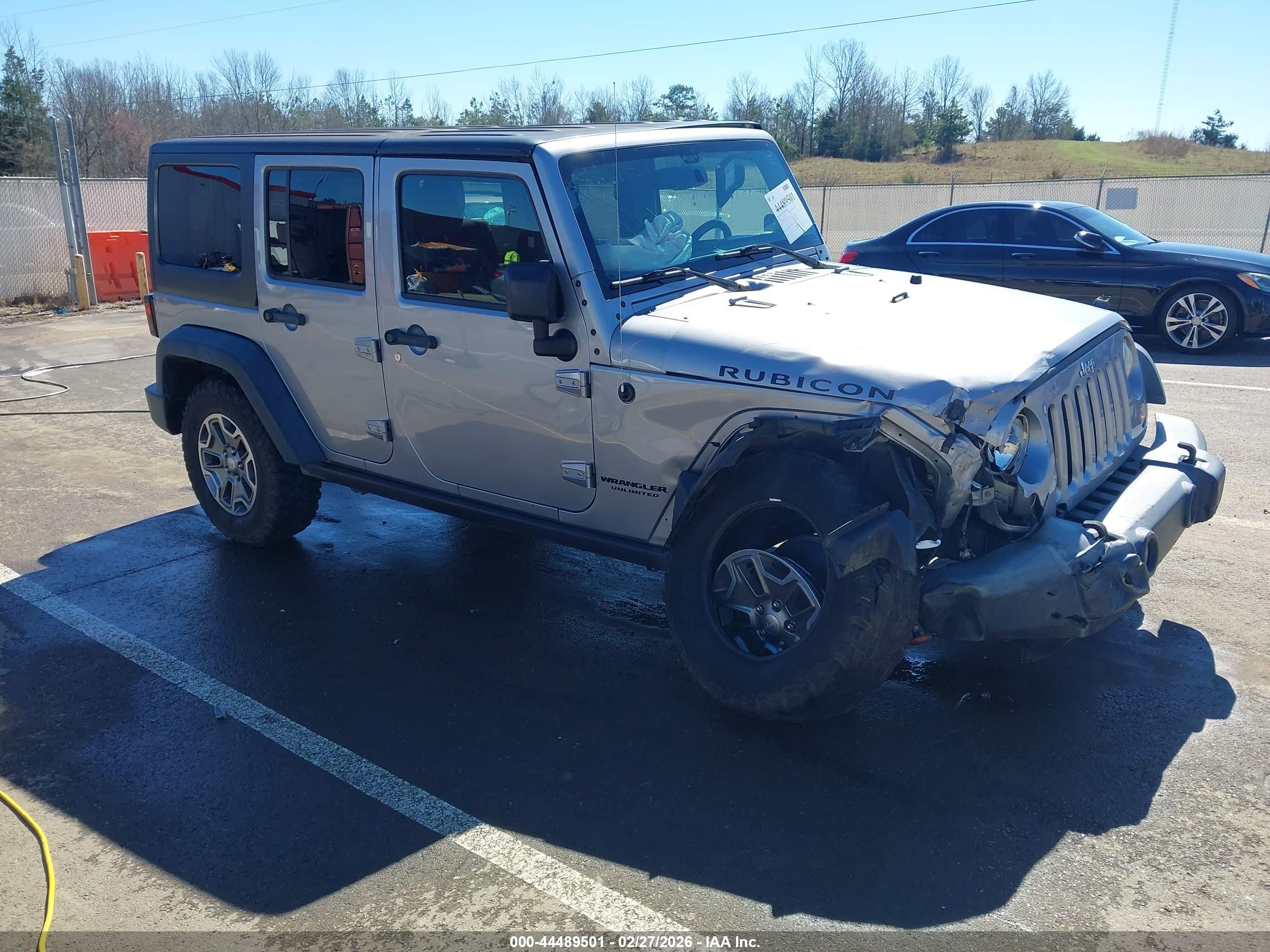 2015 Jeep Wrangler Unlimited Rubicon Silver vin: 1C4BJWFG9FL770363