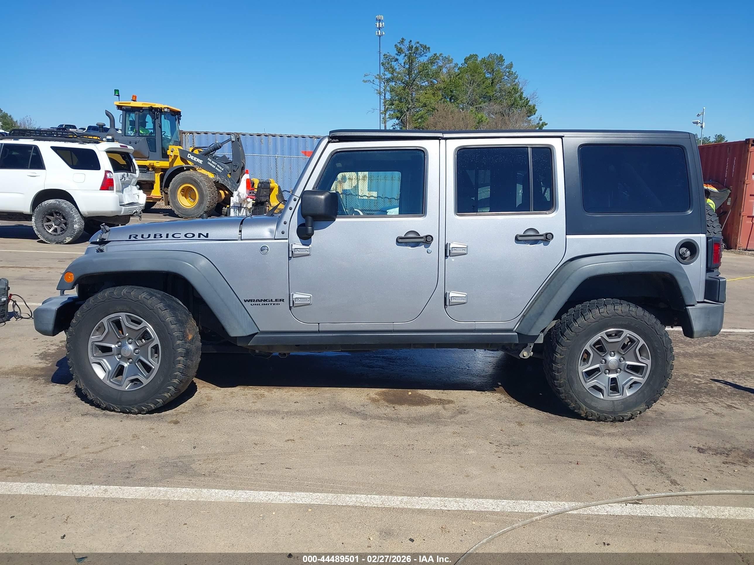 2015 Jeep Wrangler Unlimited Rubicon Silver vin: 1C4BJWFG9FL770363