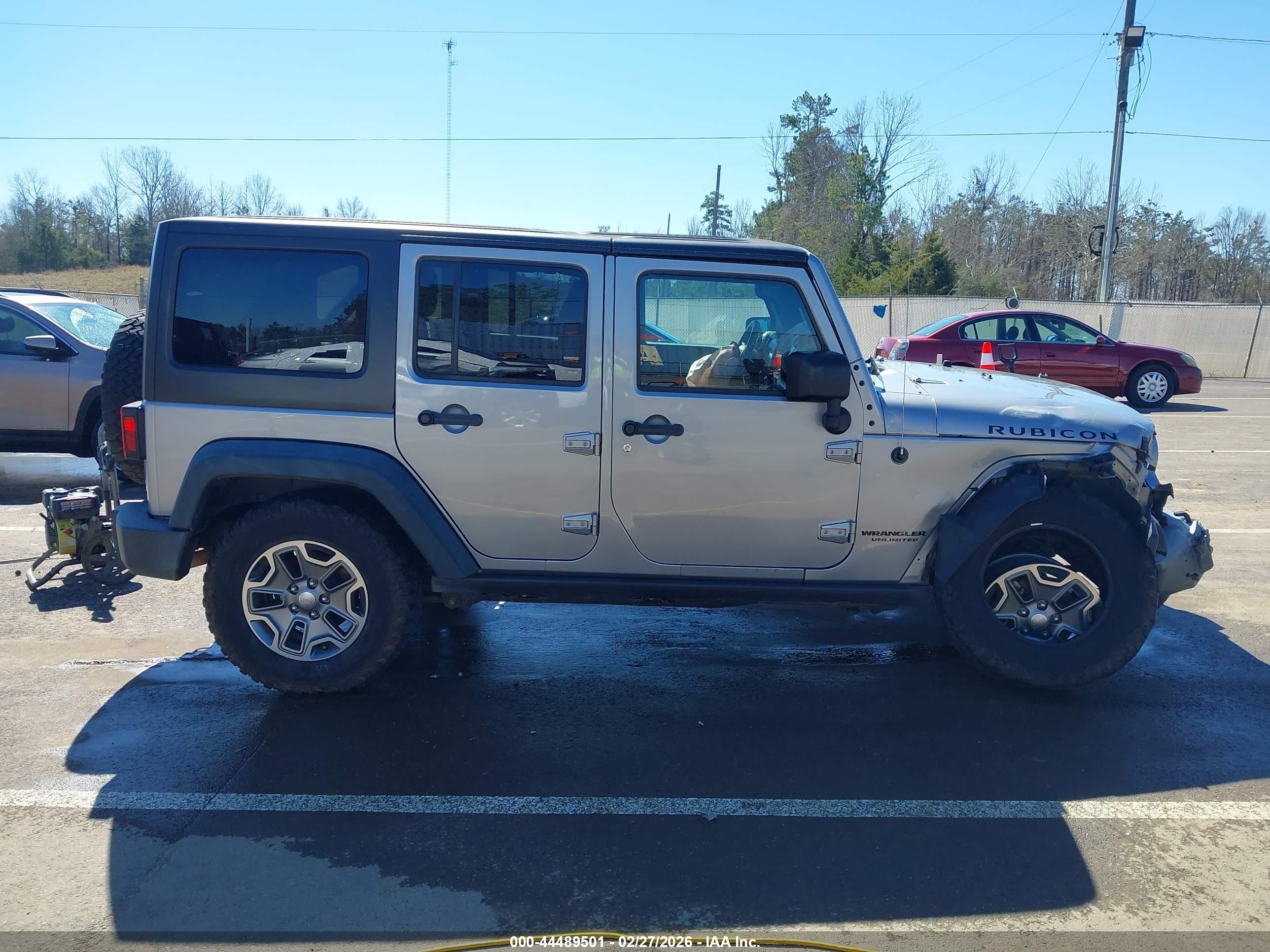 2015 Jeep Wrangler Unlimited Rubicon Silver vin: 1C4BJWFG9FL770363