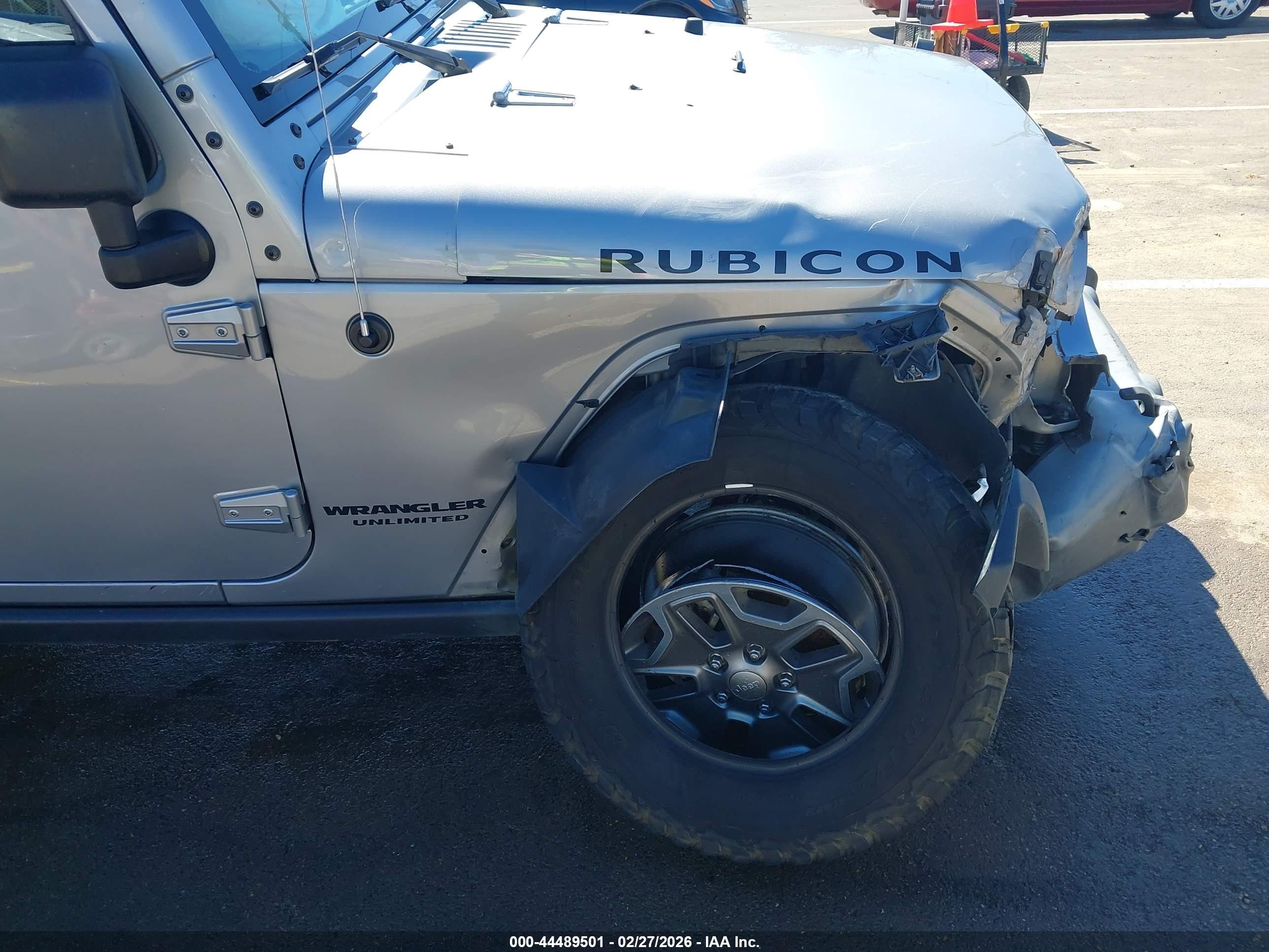 2015 Jeep Wrangler Unlimited Rubicon Silver vin: 1C4BJWFG9FL770363