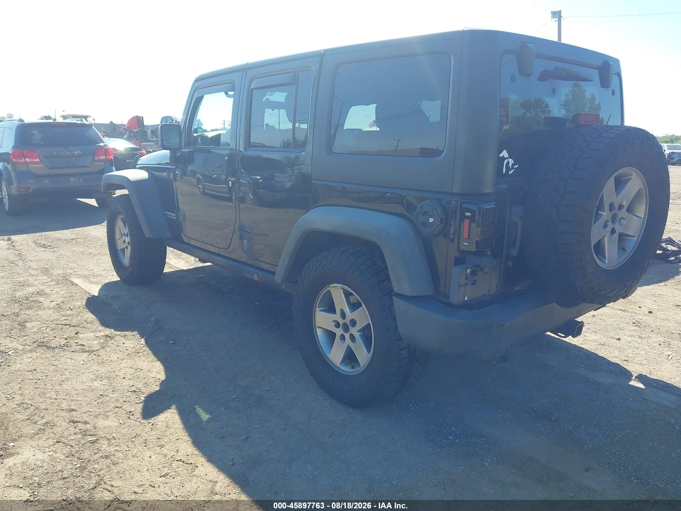 2012 Jeep Wrangler Unlimited Rubicon Black vin: 1C4BJWFGXCL125331