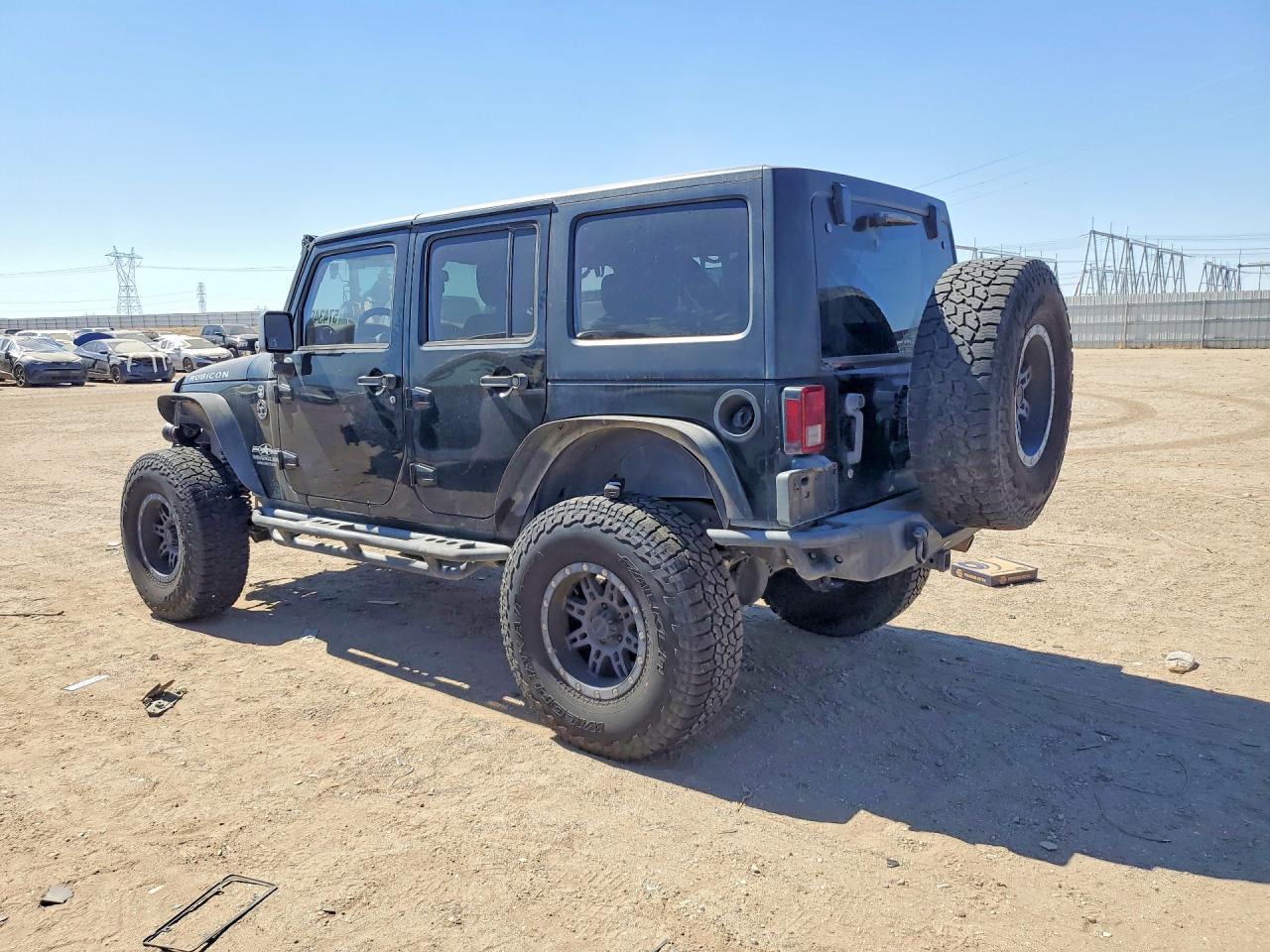 2012 Jeep Wrangler Unlimited Rubicon Black vin: 1C4BJWFGXCL178580