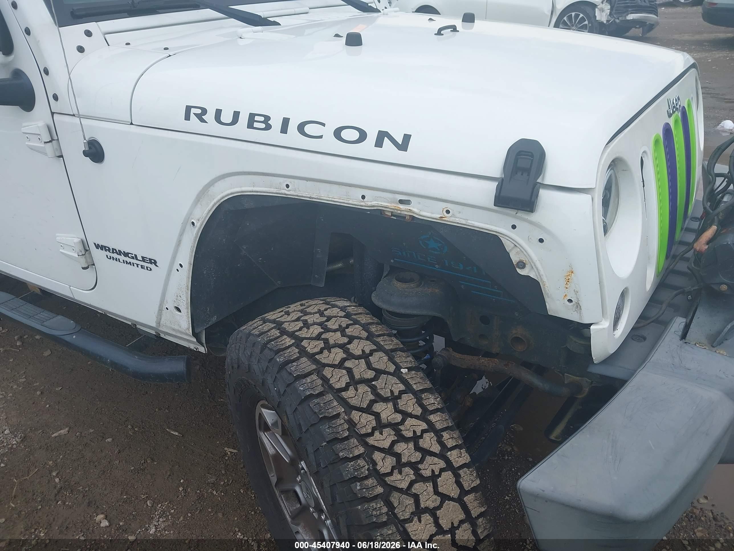 2013 Jeep Wrangler Unlimited Rubicon White vin: 1C4BJWFGXDL638239