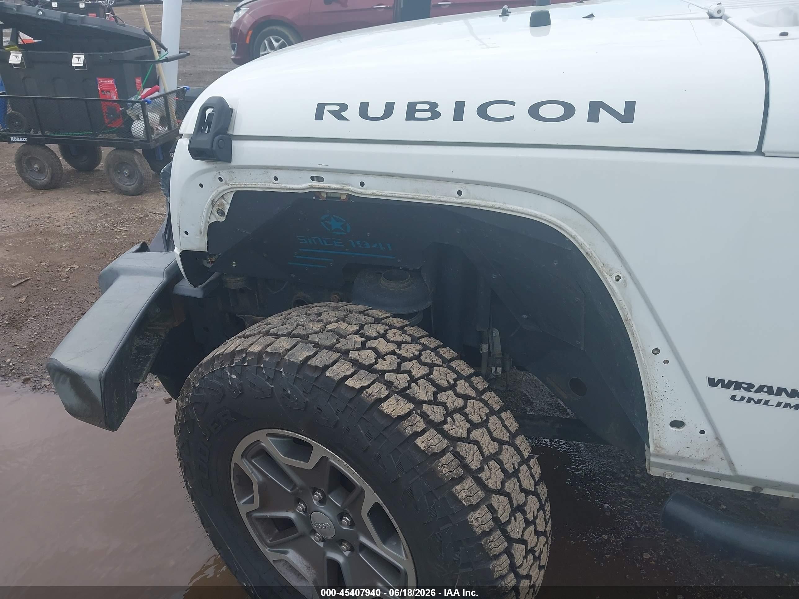 2013 Jeep Wrangler Unlimited Rubicon White vin: 1C4BJWFGXDL638239